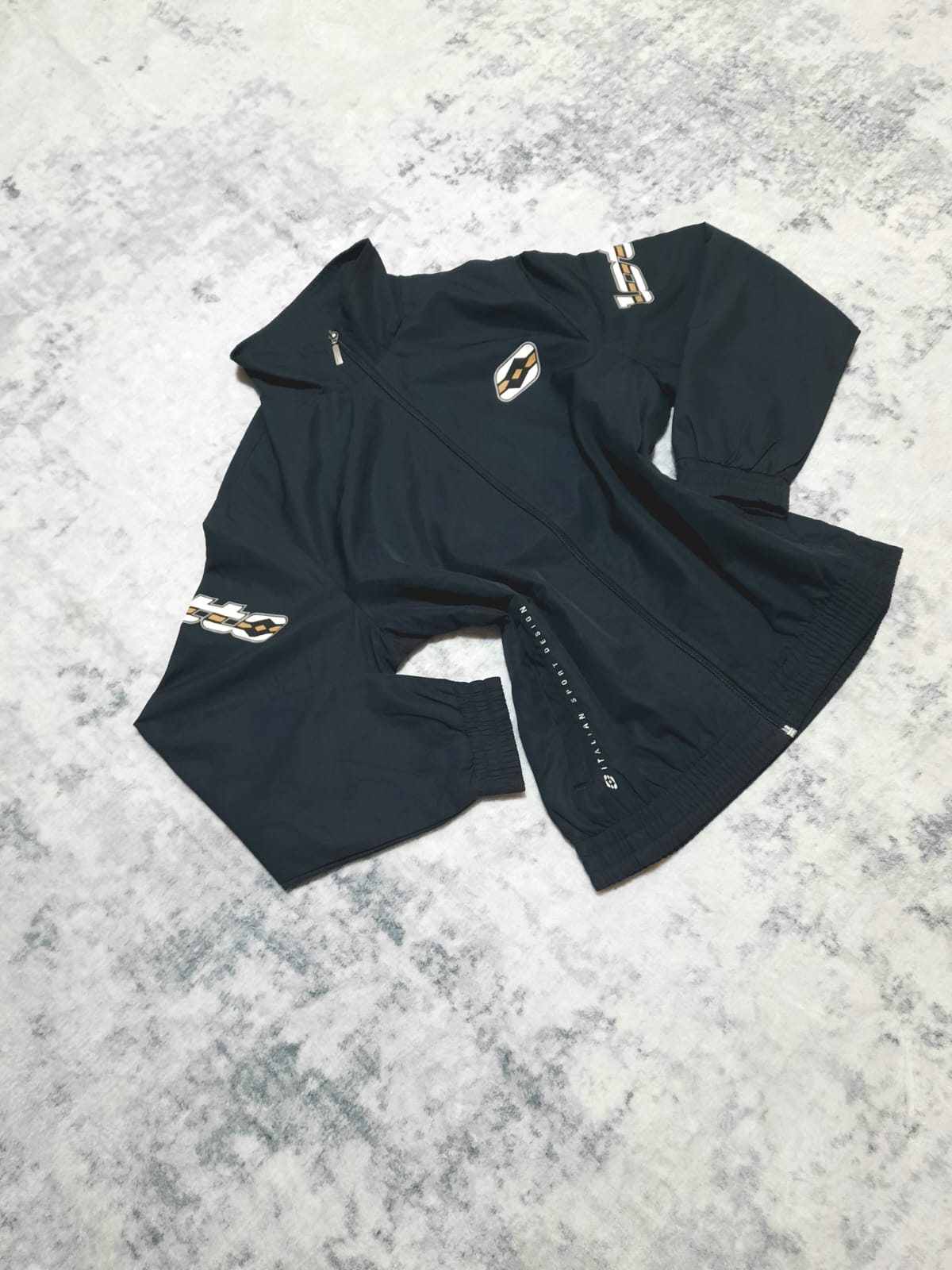 Jacket Women Black Lotto Retro M