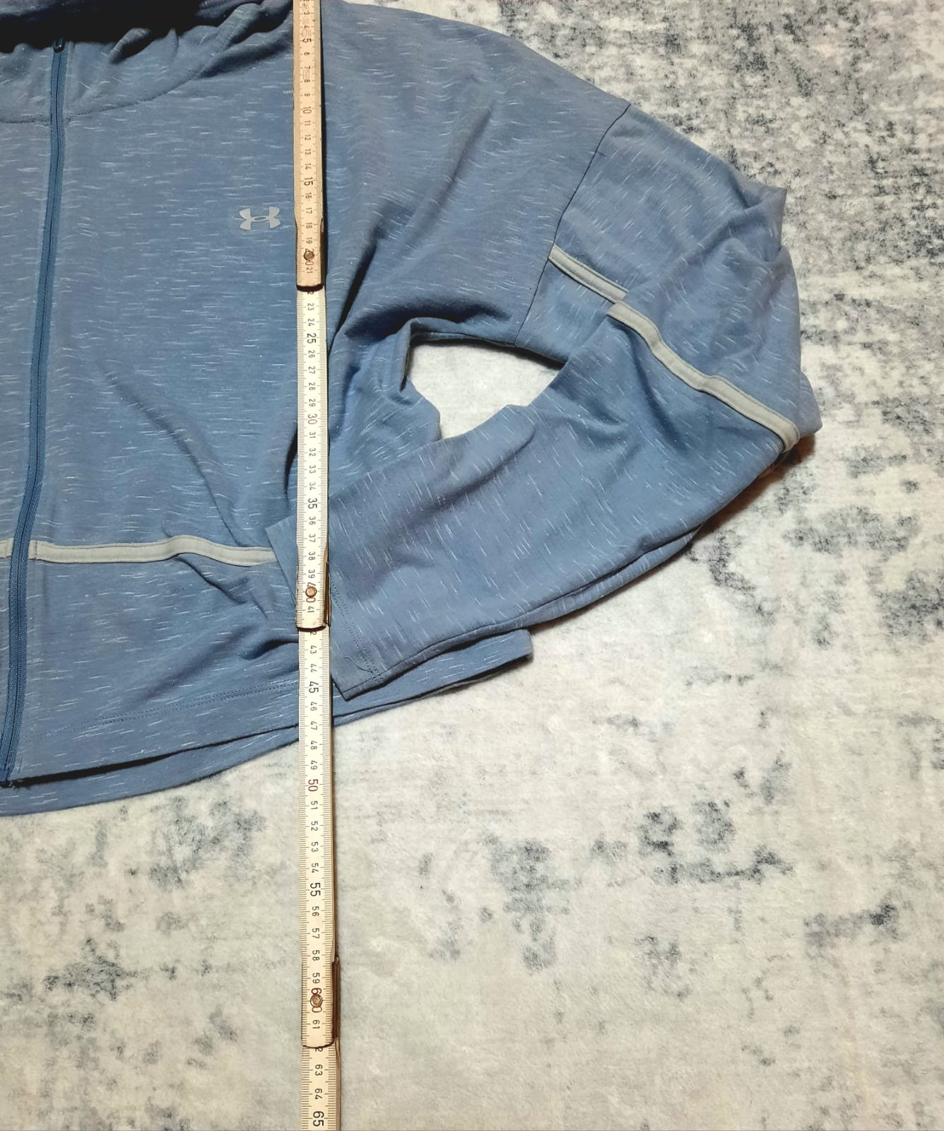 Jacket Retro Light Blue and White Under Armour XL