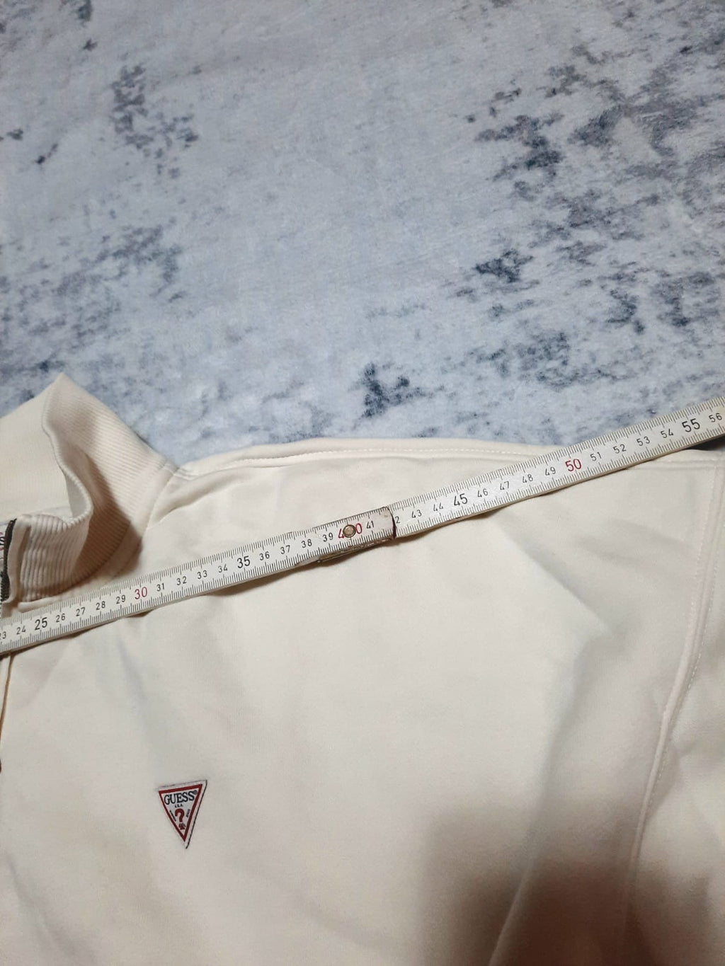 Jacket Crema Guess Jeans Vintage zip Oversized