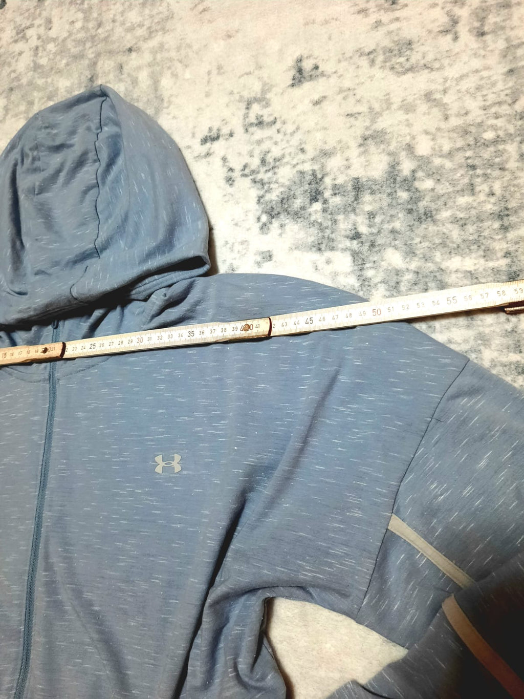 Jacket Retro Light Blue and White Under Armour XL