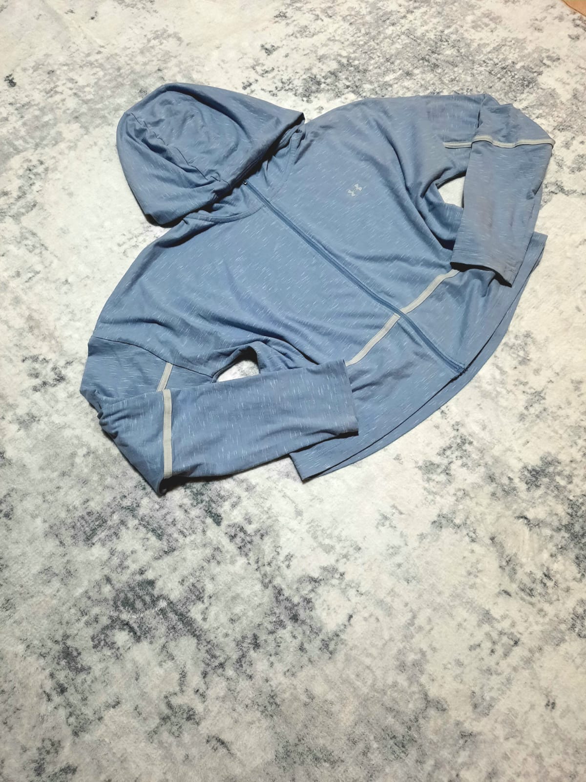 Jacket Retro Light Blue and White Under Armour XL