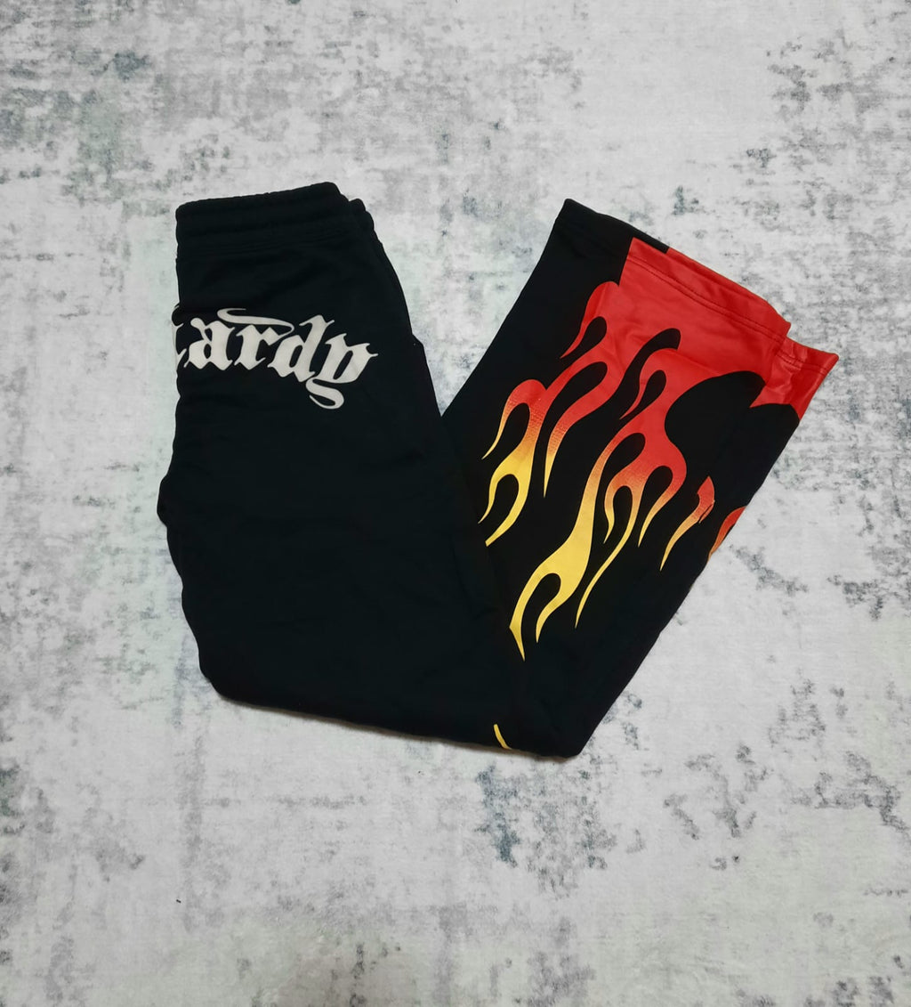 ed hardy black trackpants y2k S