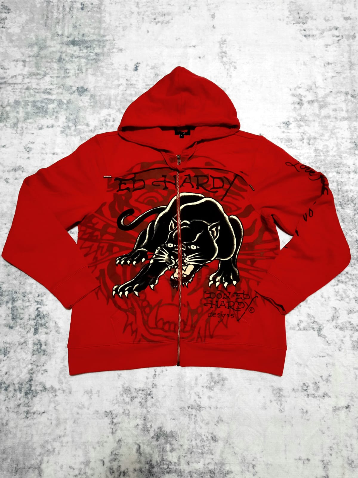 ed hardy red jacket y2k L