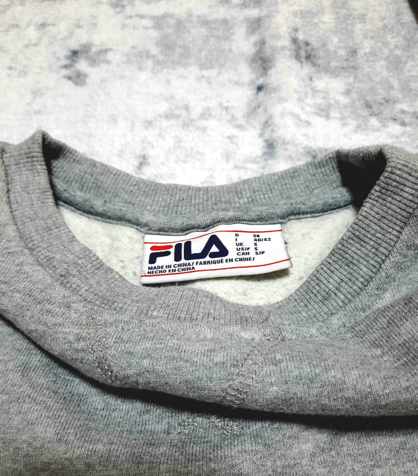 Sweat Fila Grey Retro '90s S