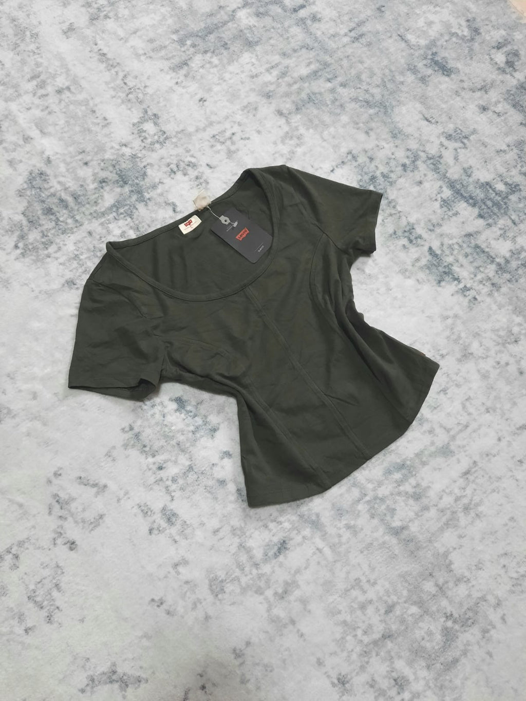 T-shirt Levi's Women Dark Green S