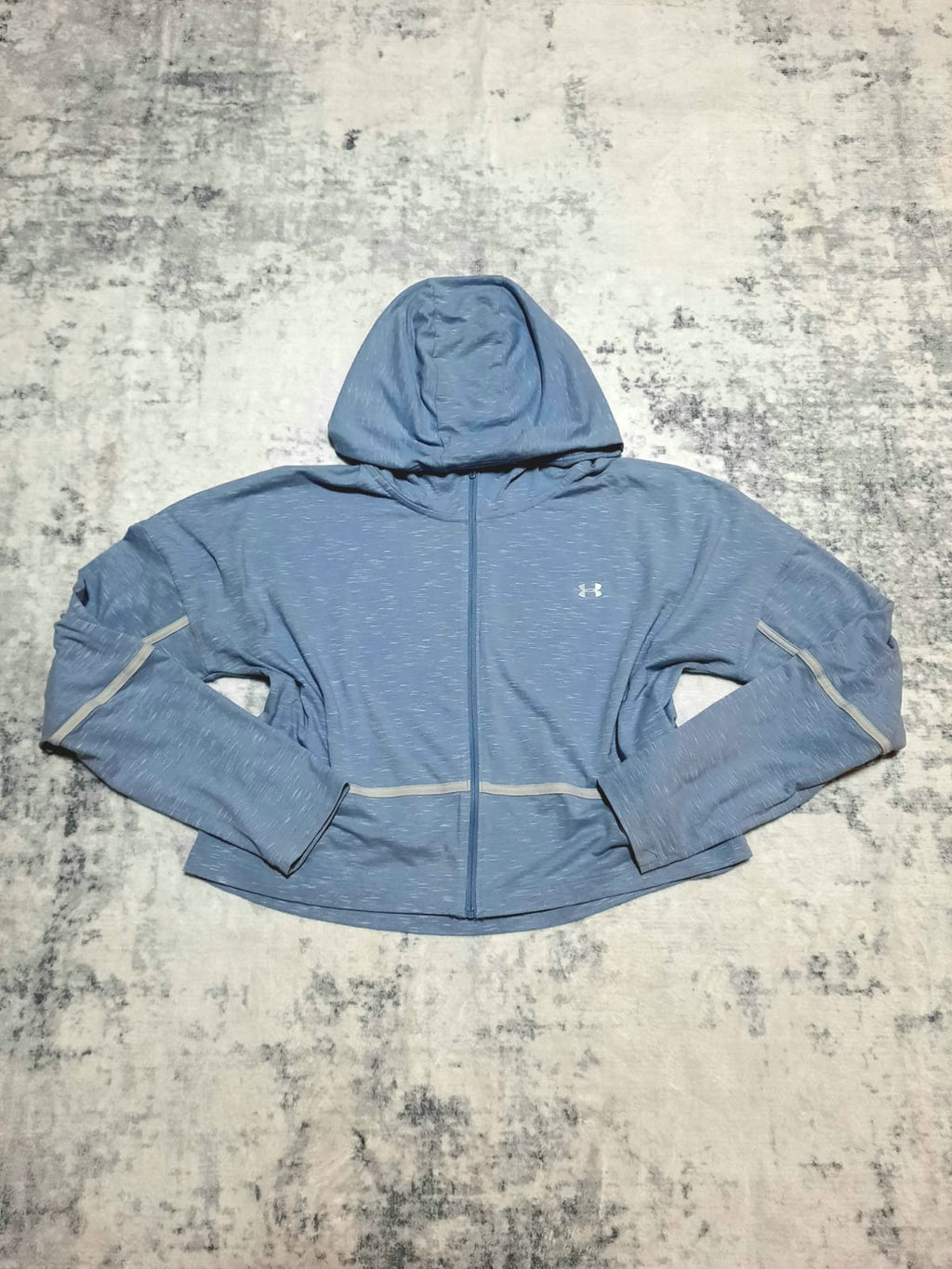 Jacket Retro Light Blue and White Under Armour XL