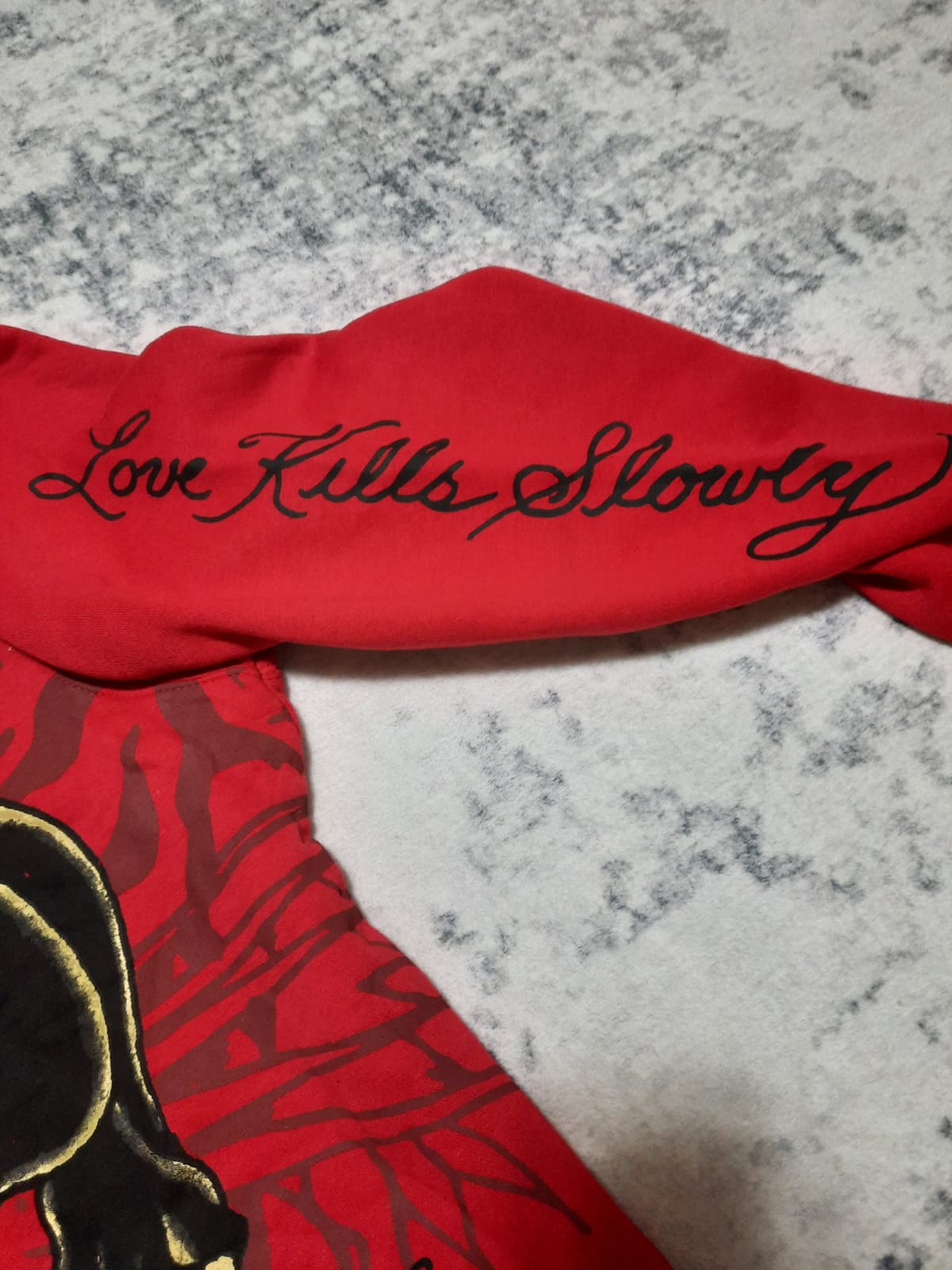 ed hardy red jacket y2k L