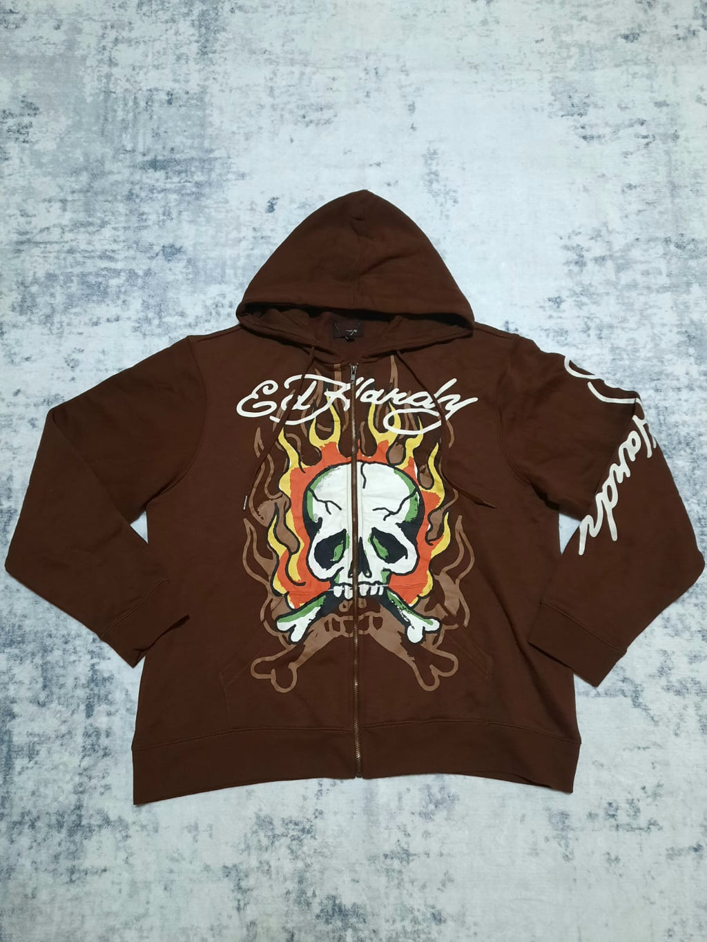 ed hardy brown jacket y2k XL