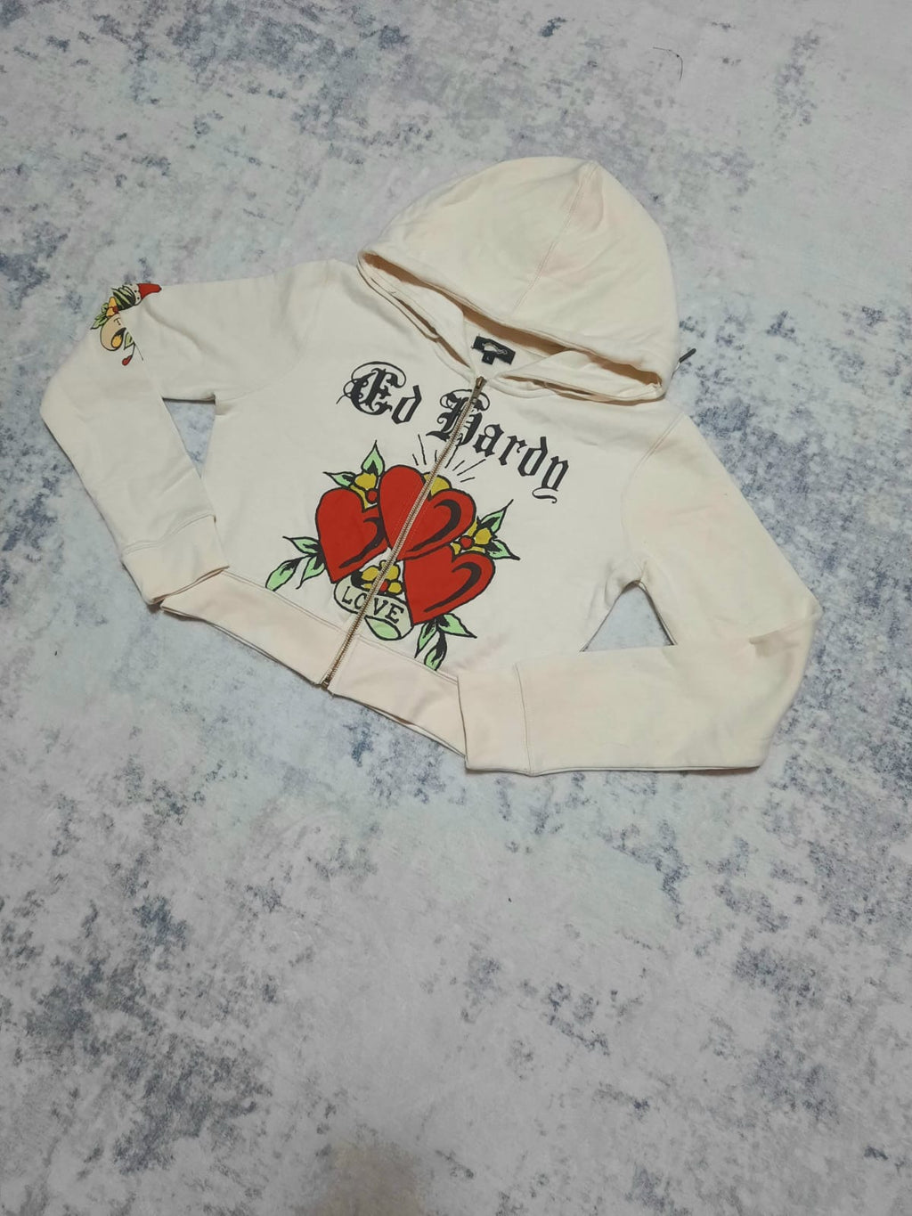 ed hardy crema jacket y2k L