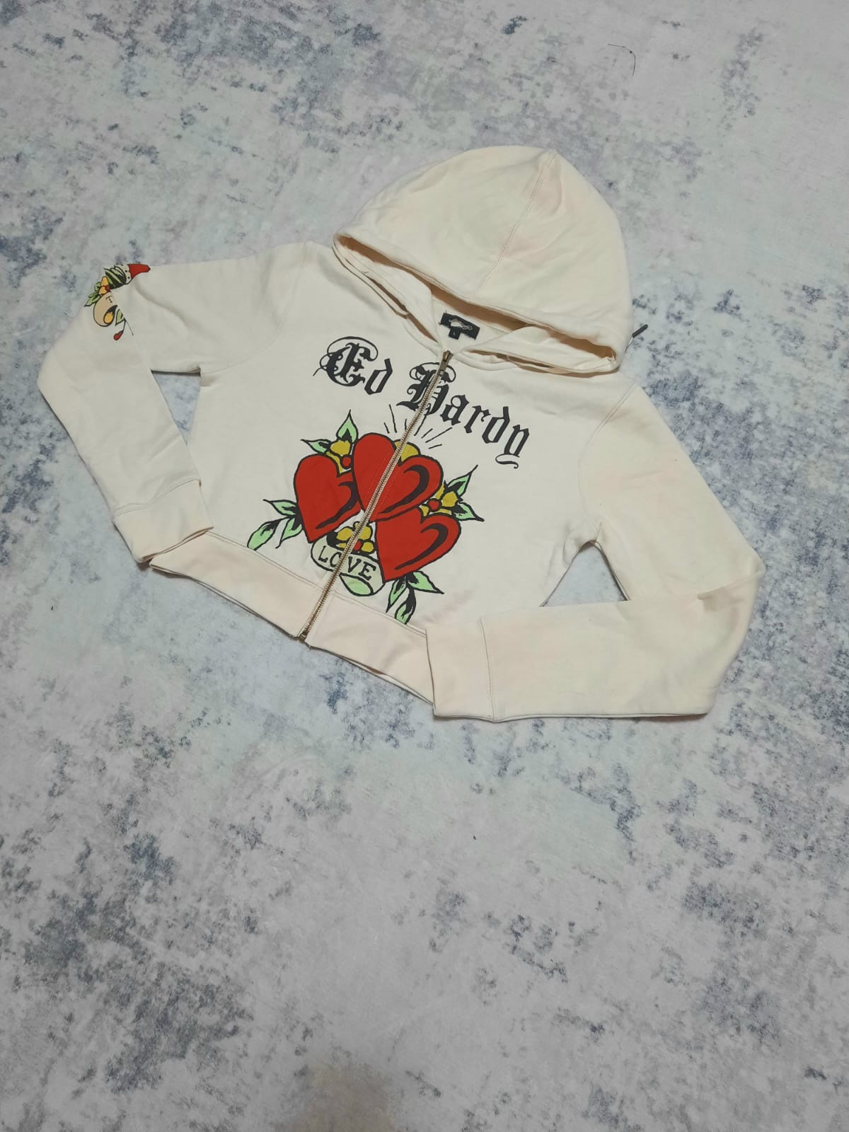 ed hardy crema jacket y2k L