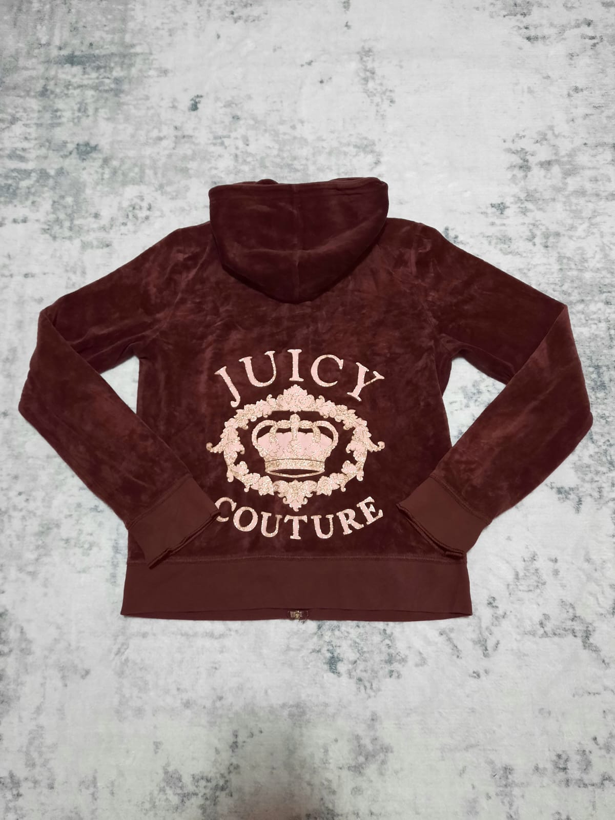 Juicy couture hoodie zip light purple y2k M