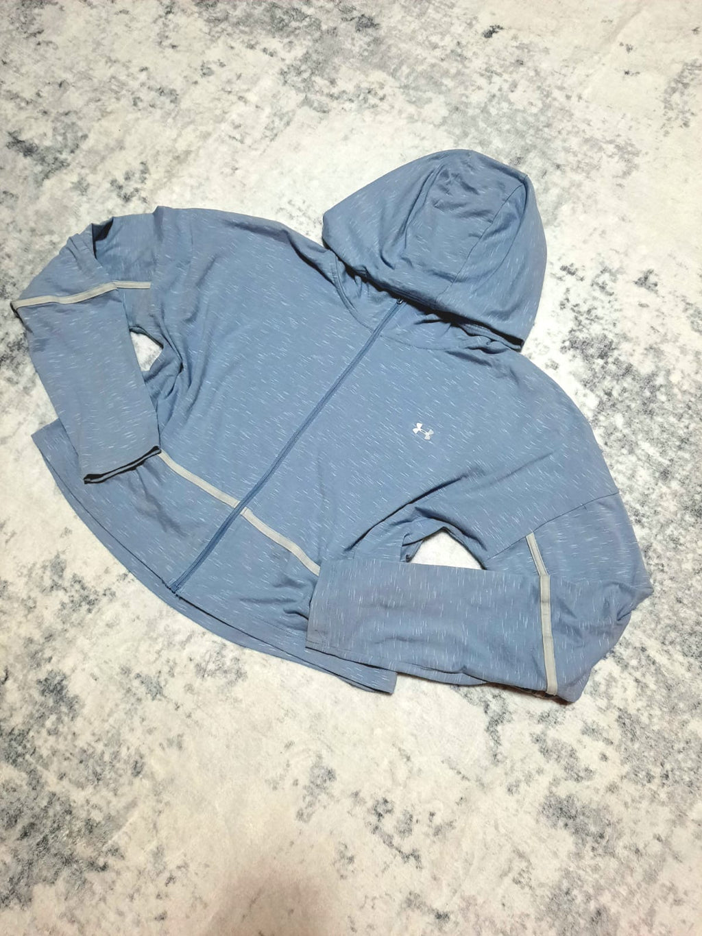 Jacket Retro Light Blue and White Under Armour XL