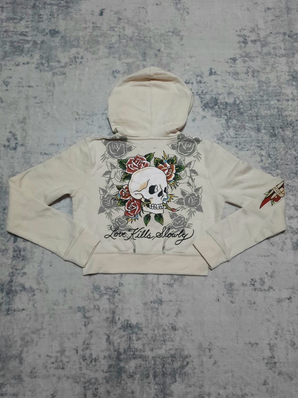 ed hardy crema jacket y2k L