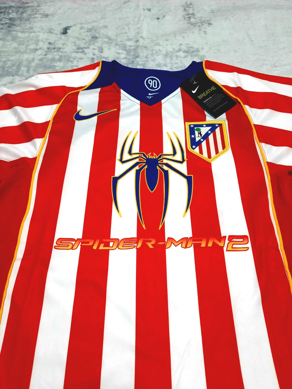 T-shirt Retro Atletico Madrid Home 04/05 Spider Man 2 M