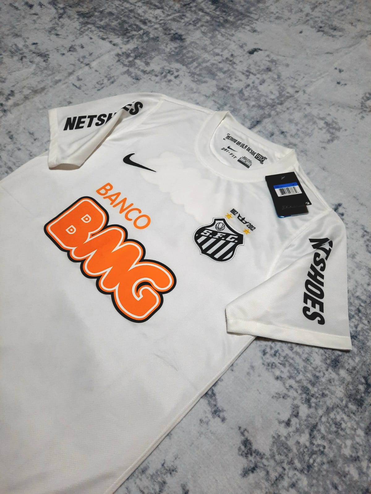 T-shirt Retro Santos Home 11/12 M