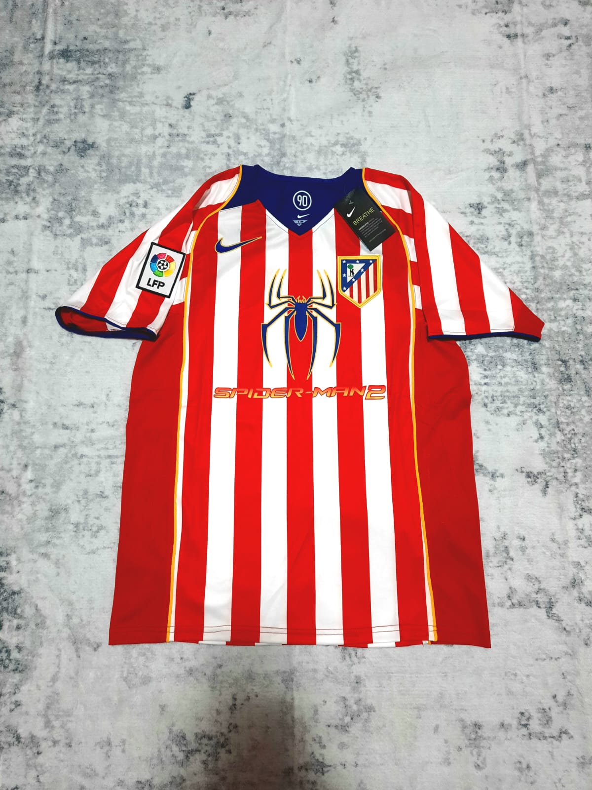 T-shirt Retro Atletico Madrid Home 04/05 Spider Man 2 M