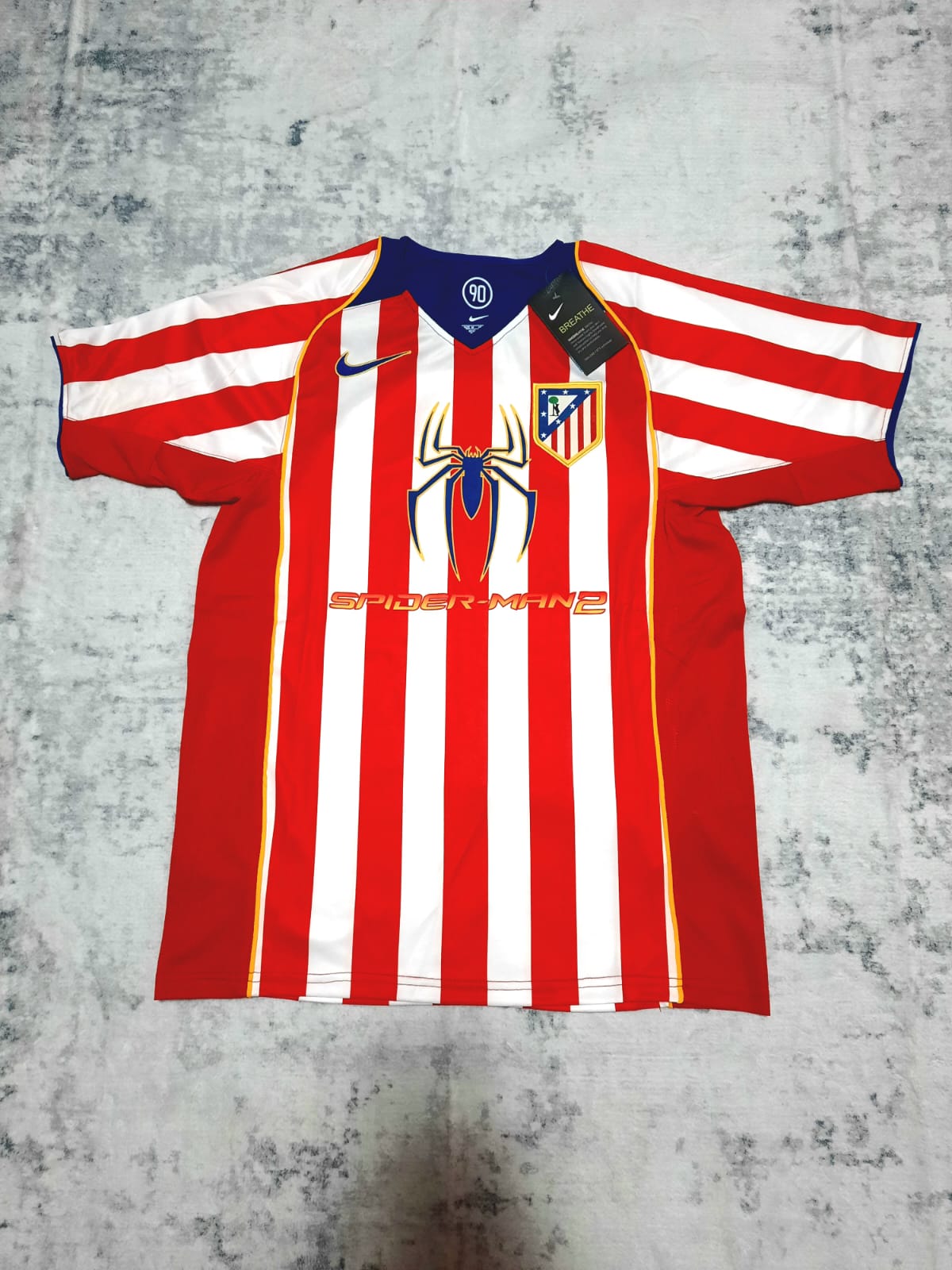 T-shirt Retro Atletico Madrid Home 04/05 Spider Man 2 M