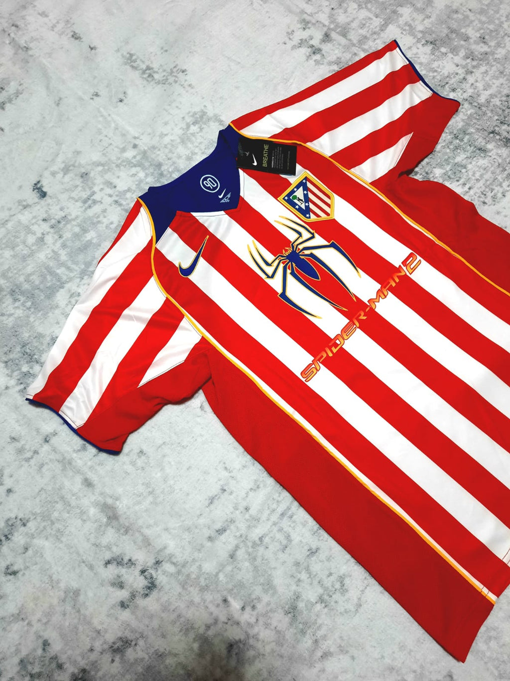 T-shirt Retro Atletico Madrid Home 04/05 Spider Man 2 M