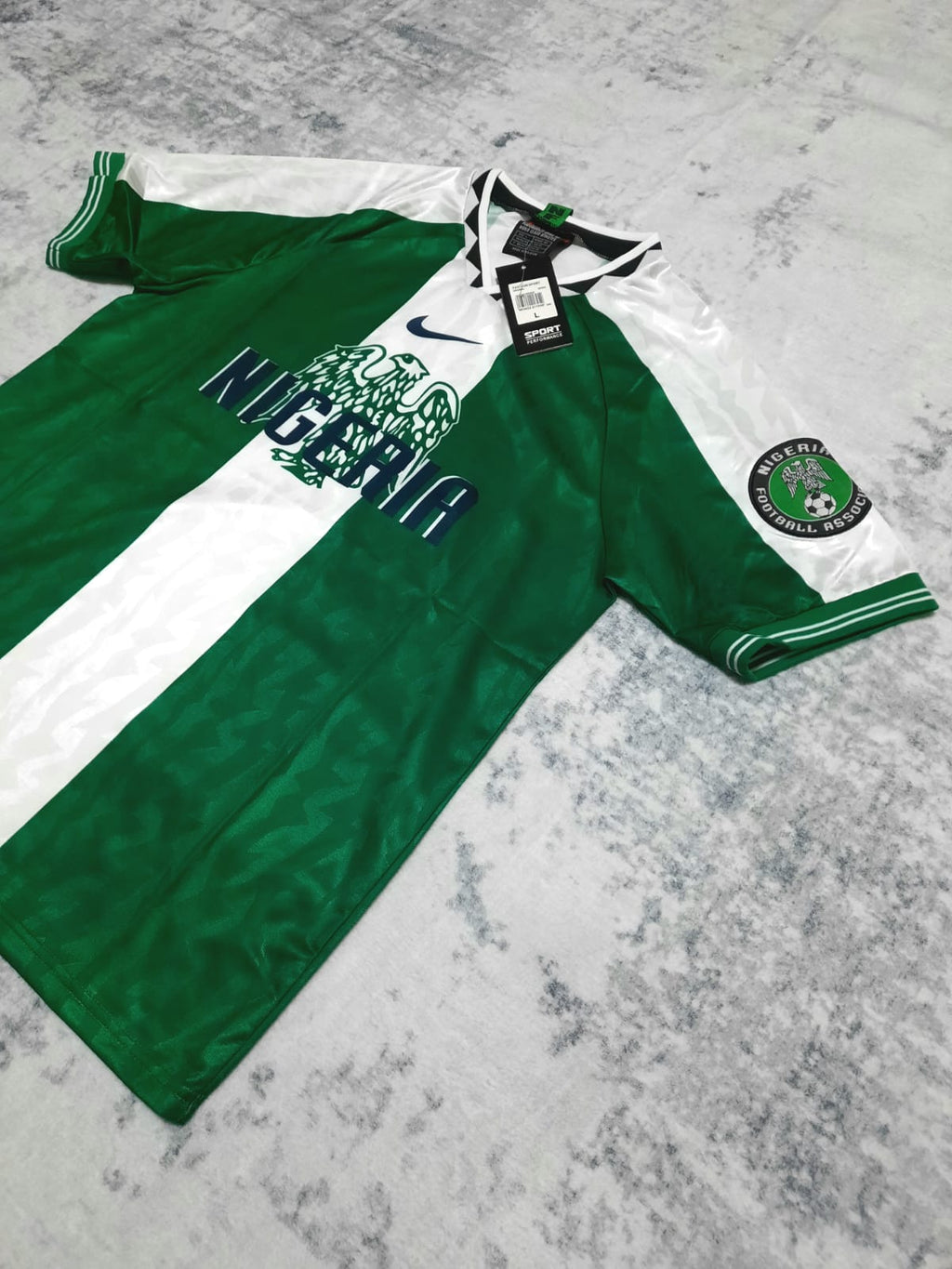 T shirt Nigeria Nike Retro Home 1996 L