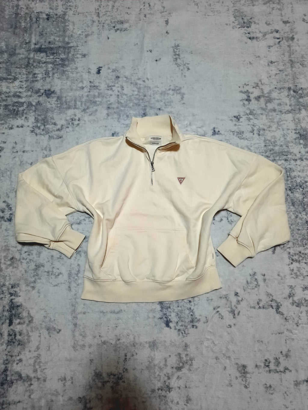 Jacket Crema Guess Jeans Vintage zip Oversized