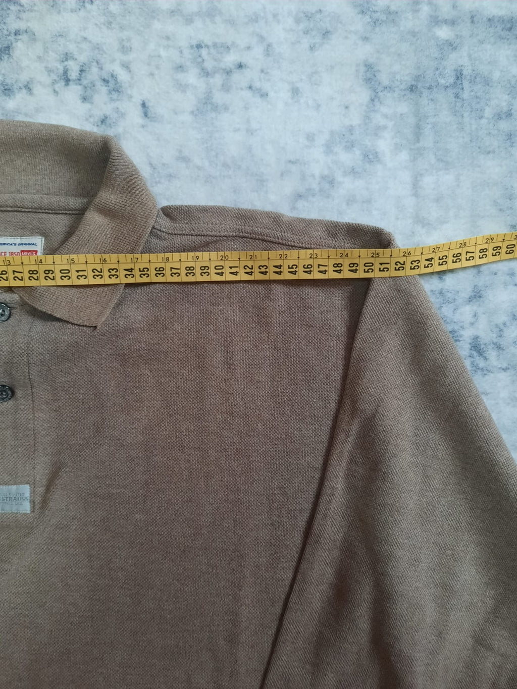 Sweat Levi's Strauss buttons beige '00s L