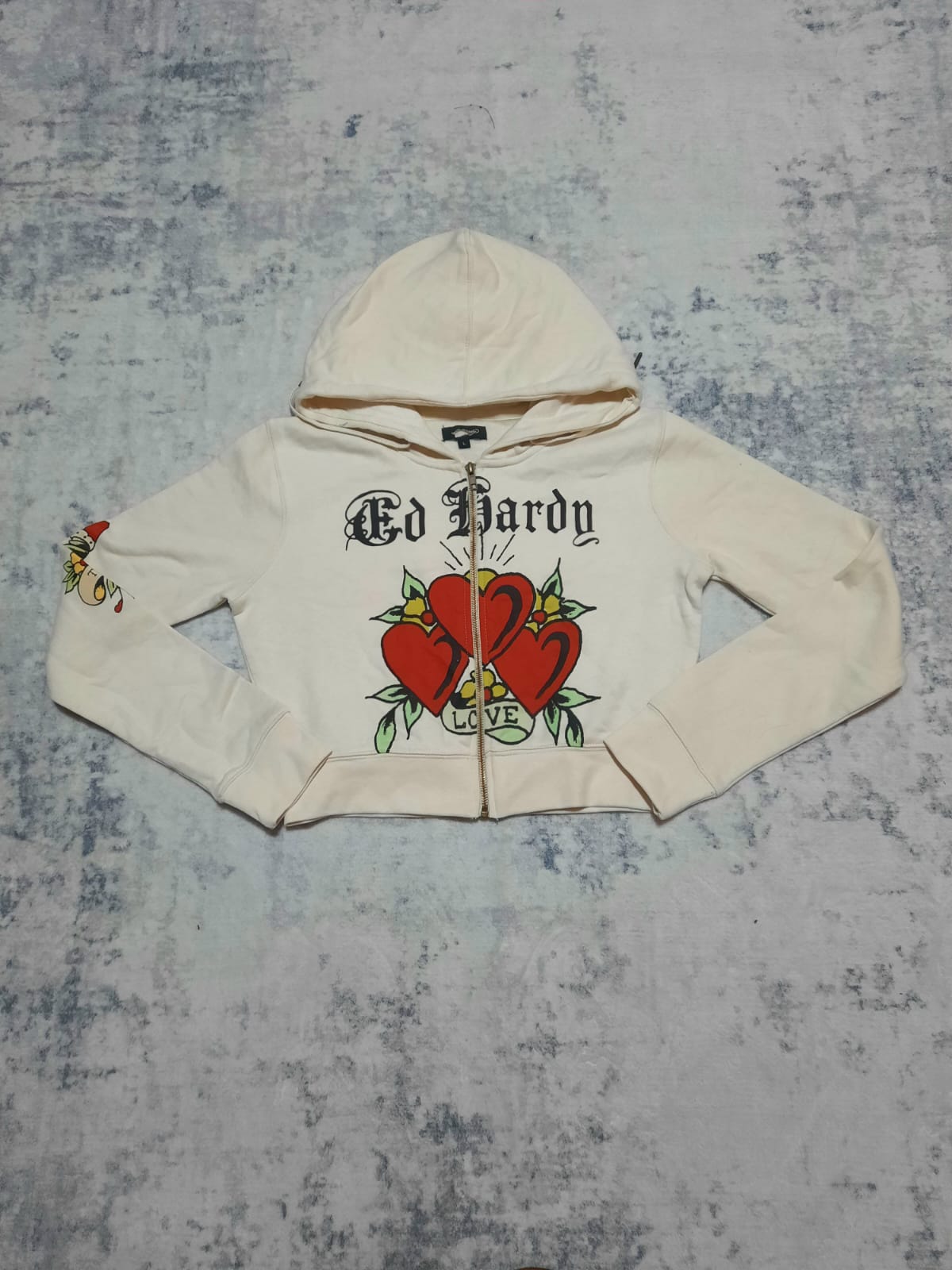 ed hardy crema jacket y2k L