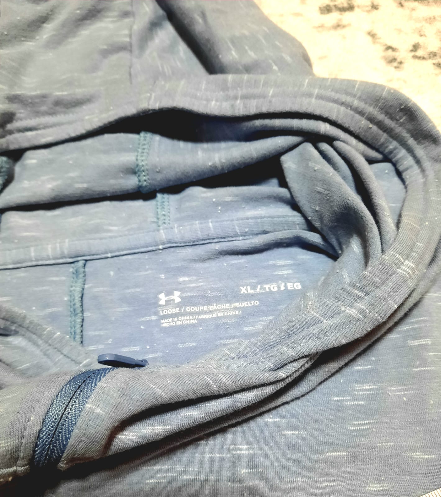 Jacket Retro Light Blue and White Under Armour XL