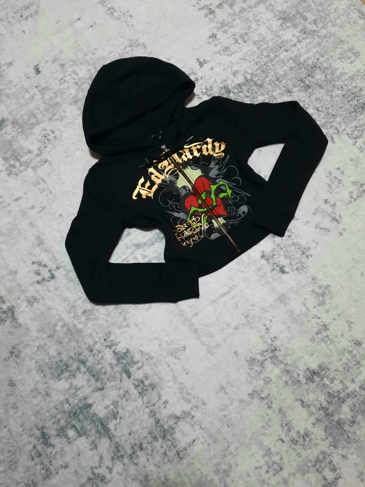 ed hardy black small jacket y2k M