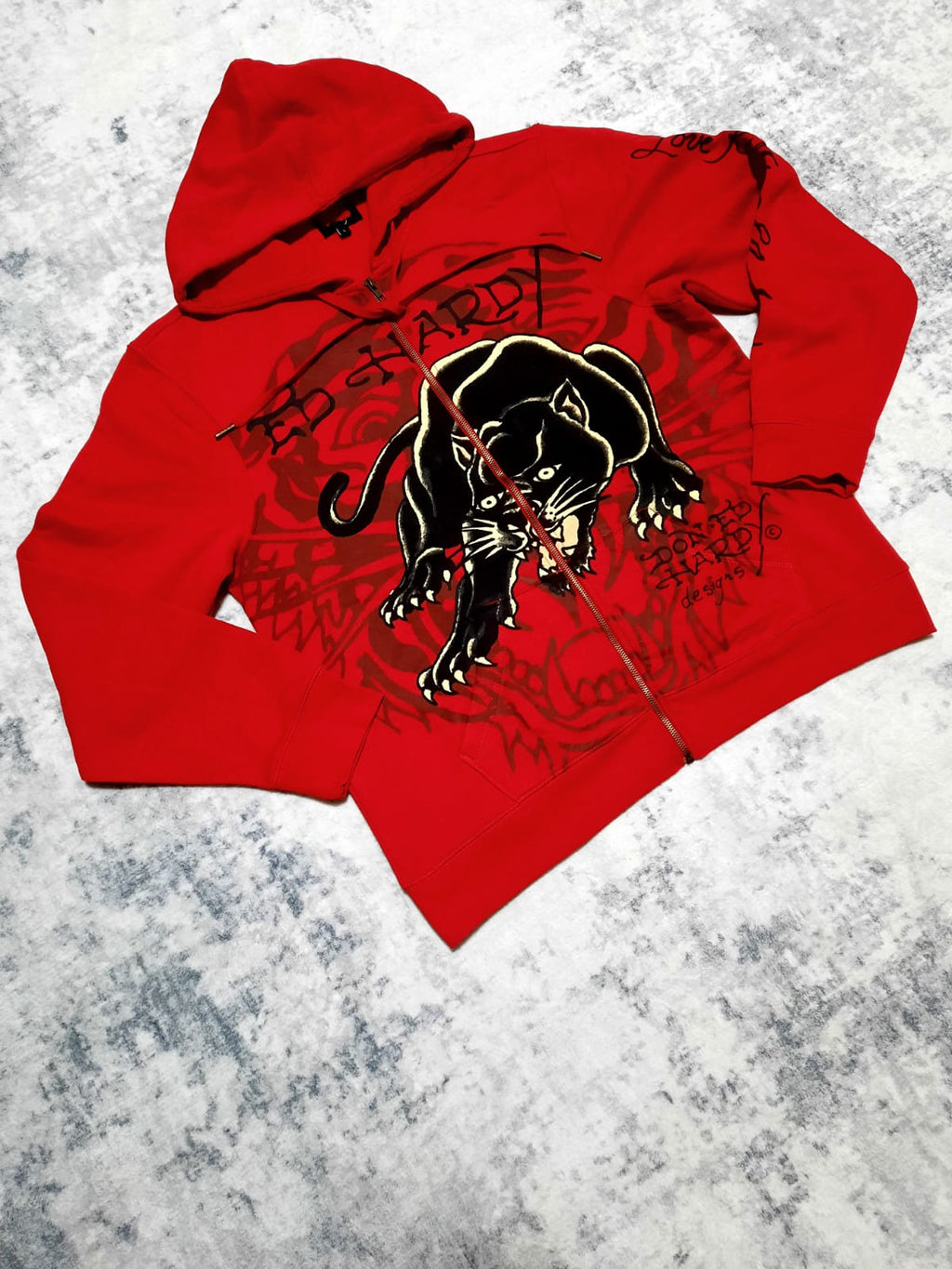 ed hardy red jacket y2k L