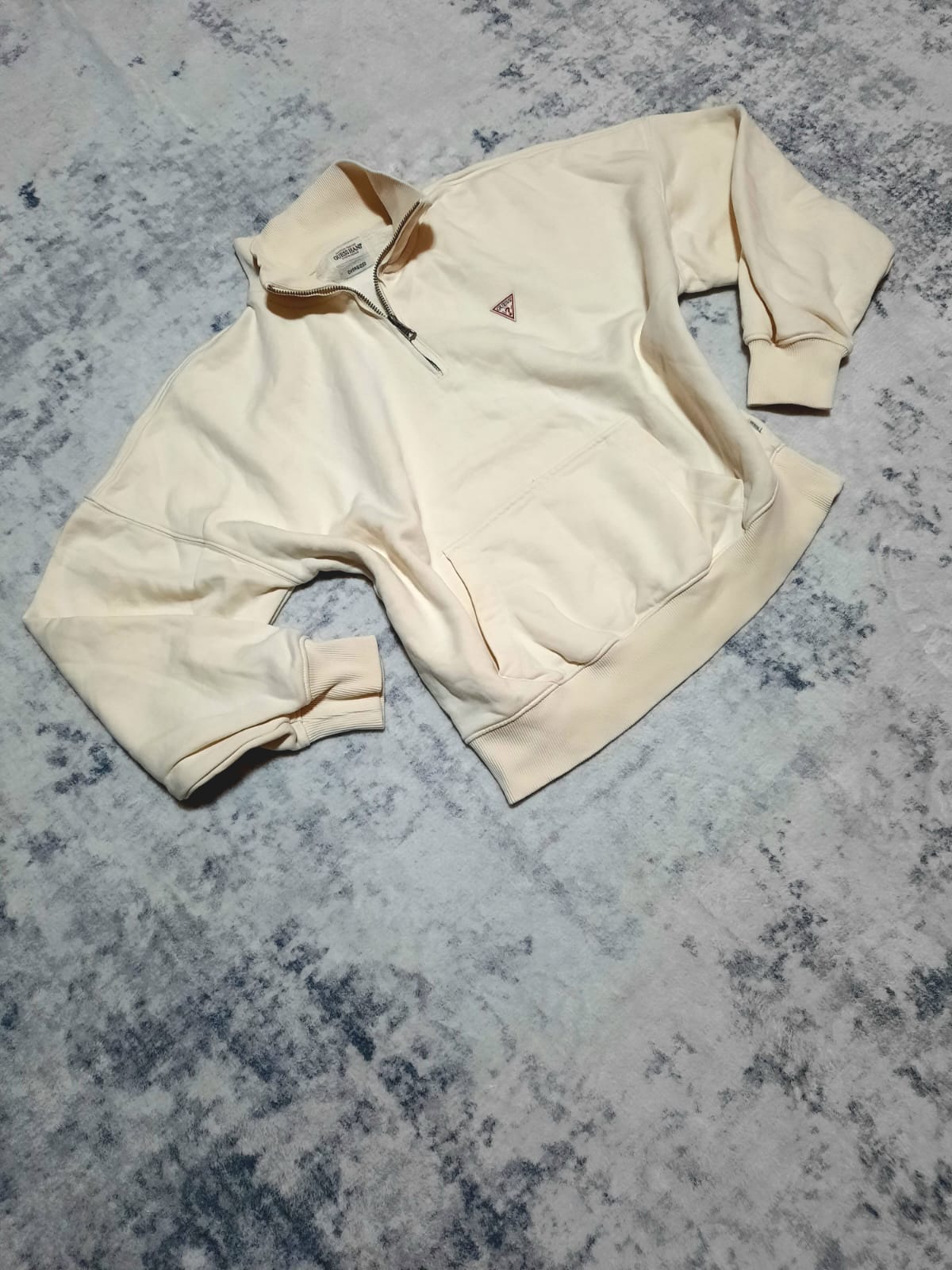 Jacket Crema Guess Jeans Vintage zip Oversized