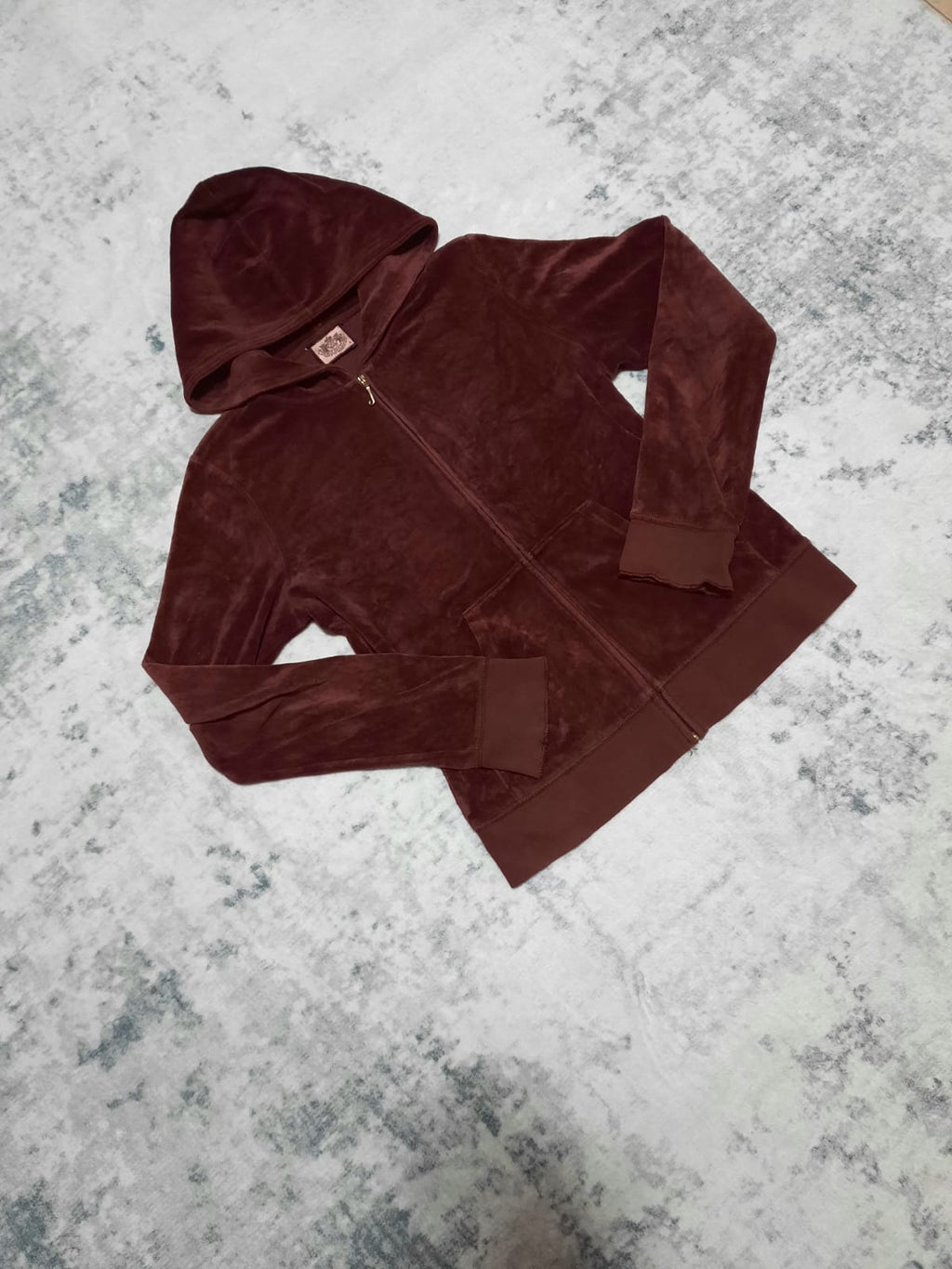 Juicy couture hoodie zip light purple y2k M