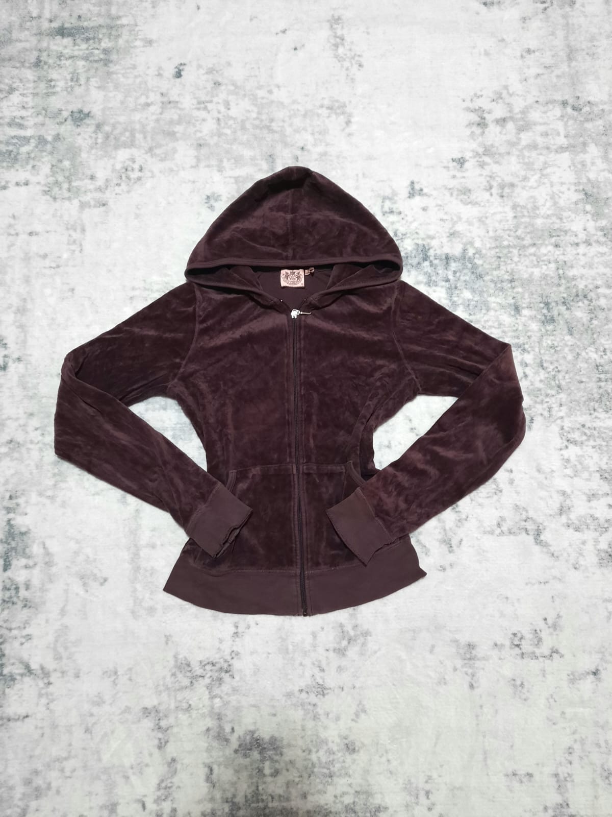 juicy couture dark purple hoodie zip y2k M