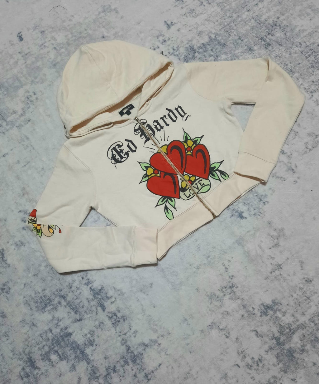 ed hardy crema jacket y2k L