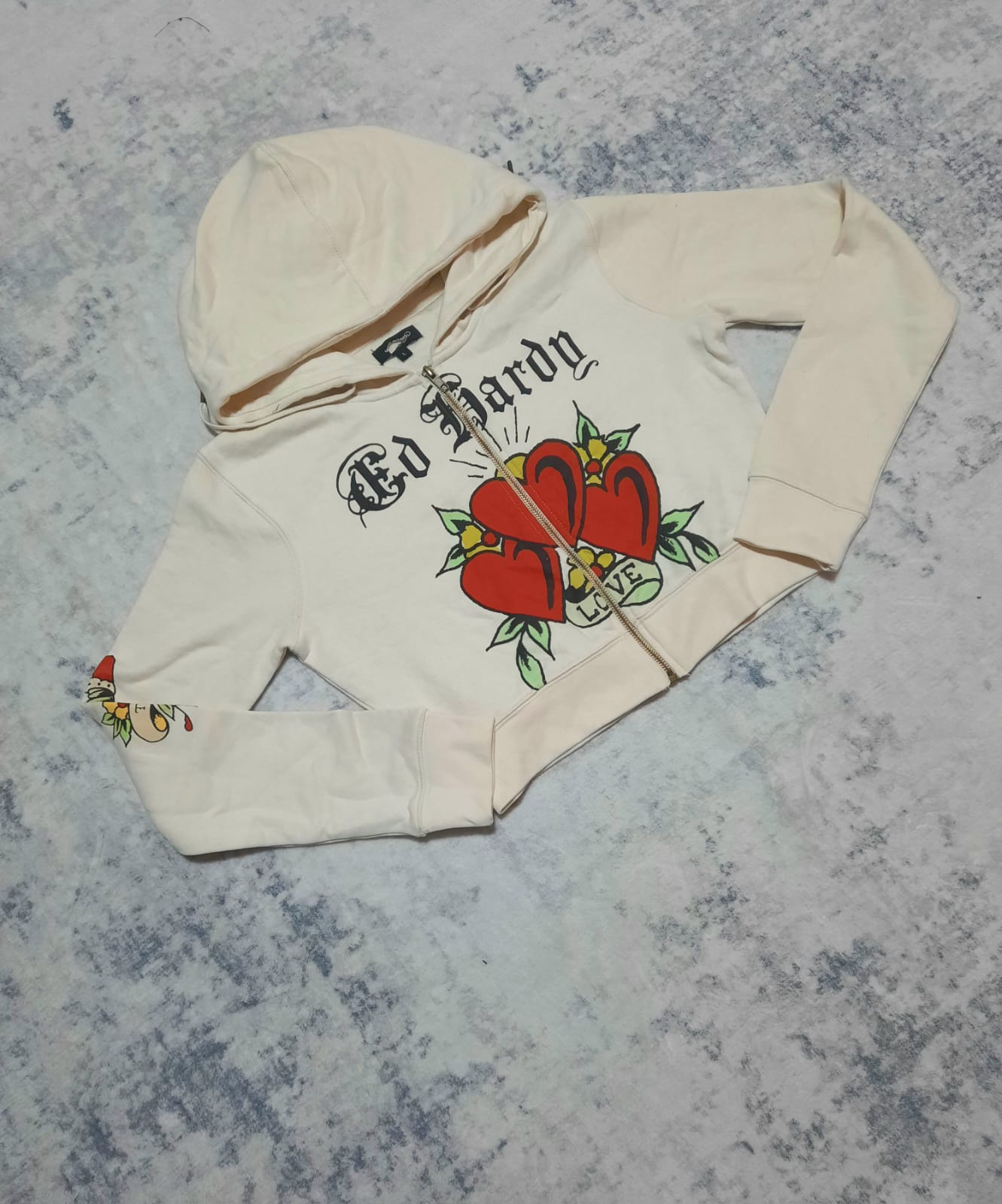 ed hardy crema jacket y2k L