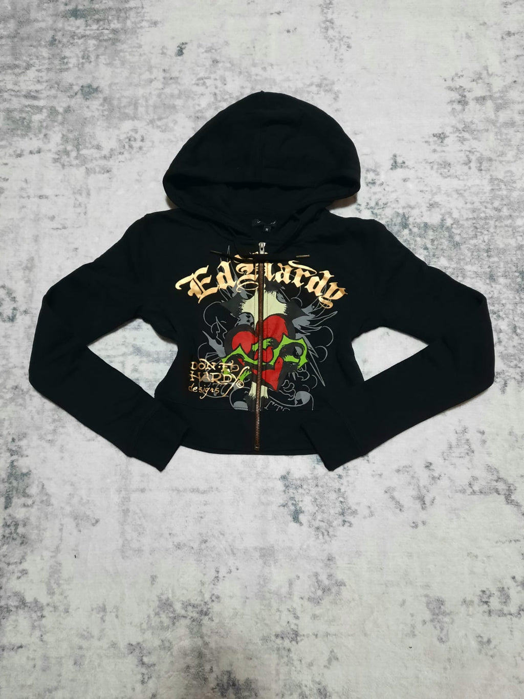 ed hardy black small jacket y2k M