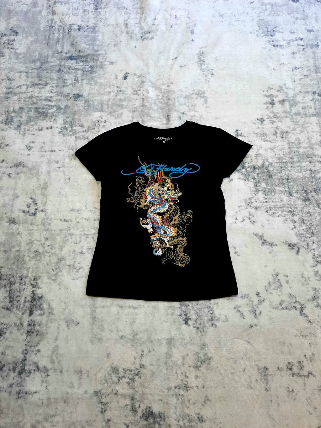 ed hardy t-shirt black and blue M