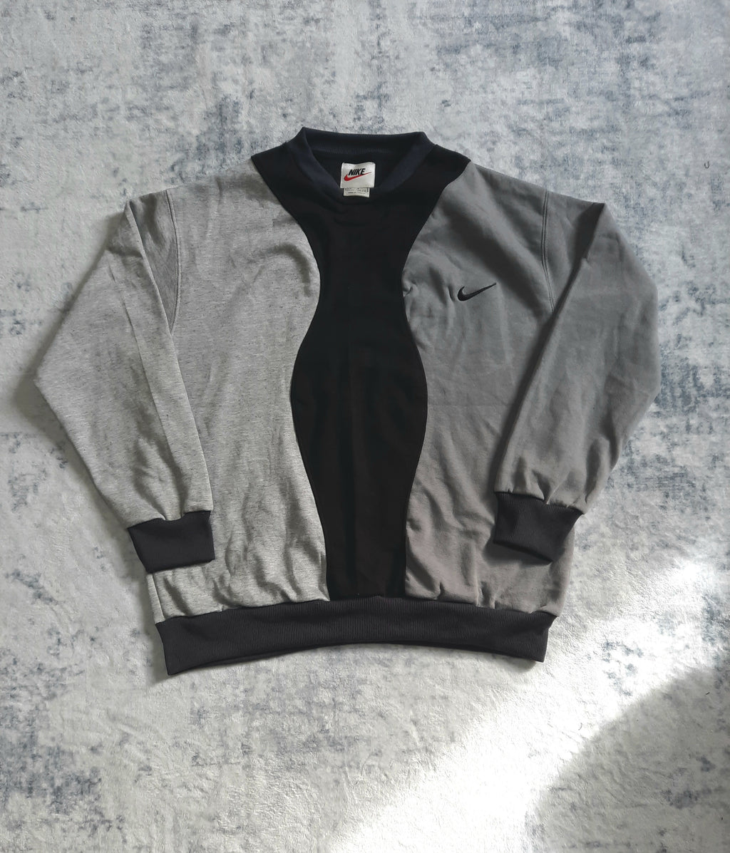 sweat nike retro dark grey, black and grey S