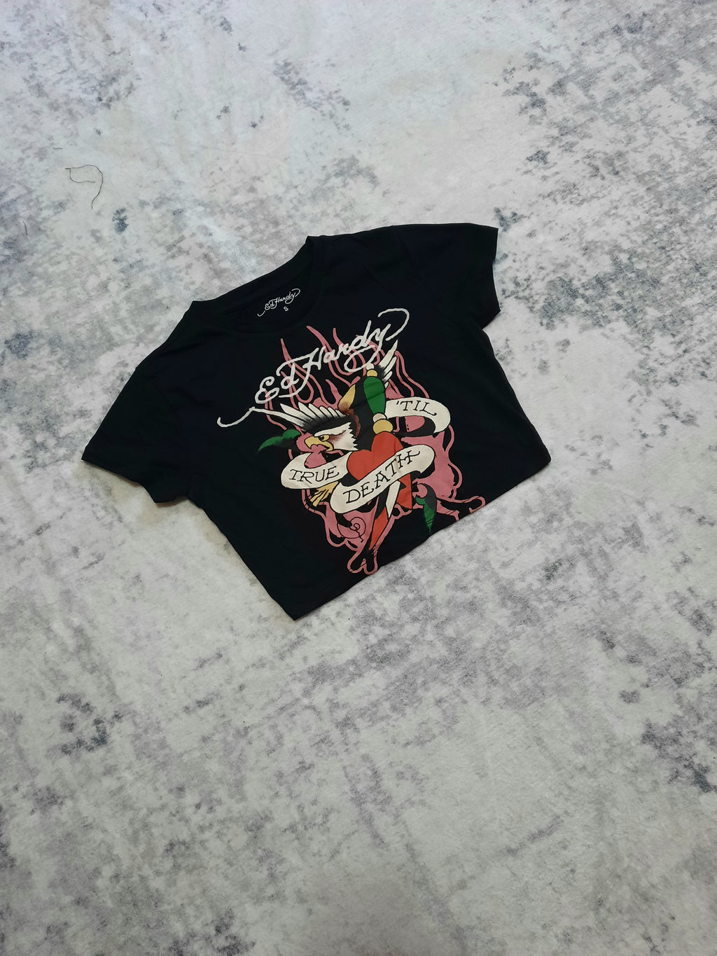 ed hardy t-shirt black and white S
