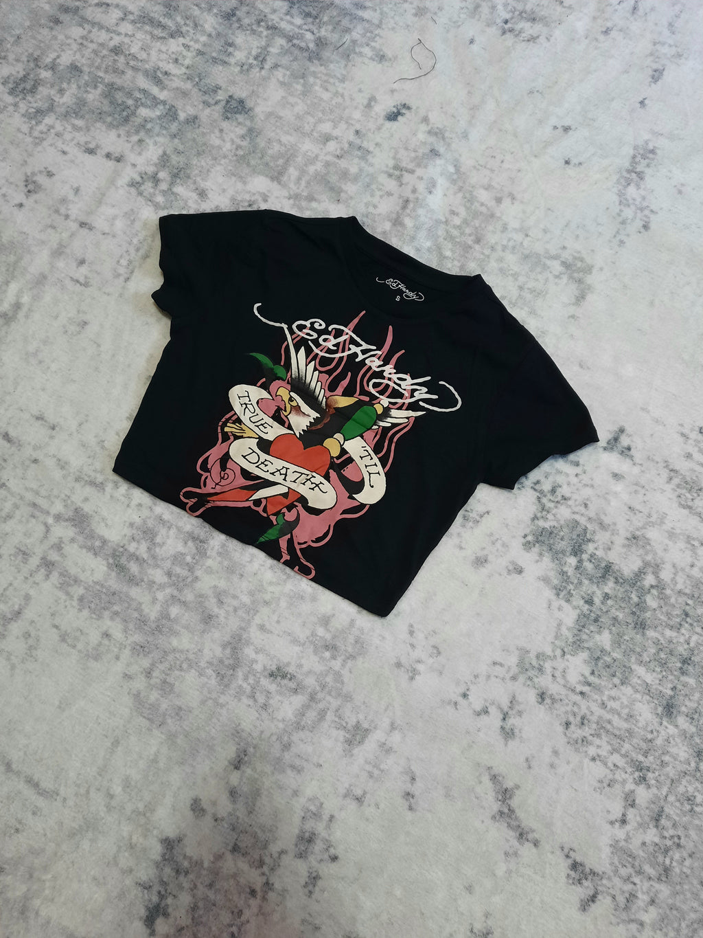 ed hardy t-shirt black and white S