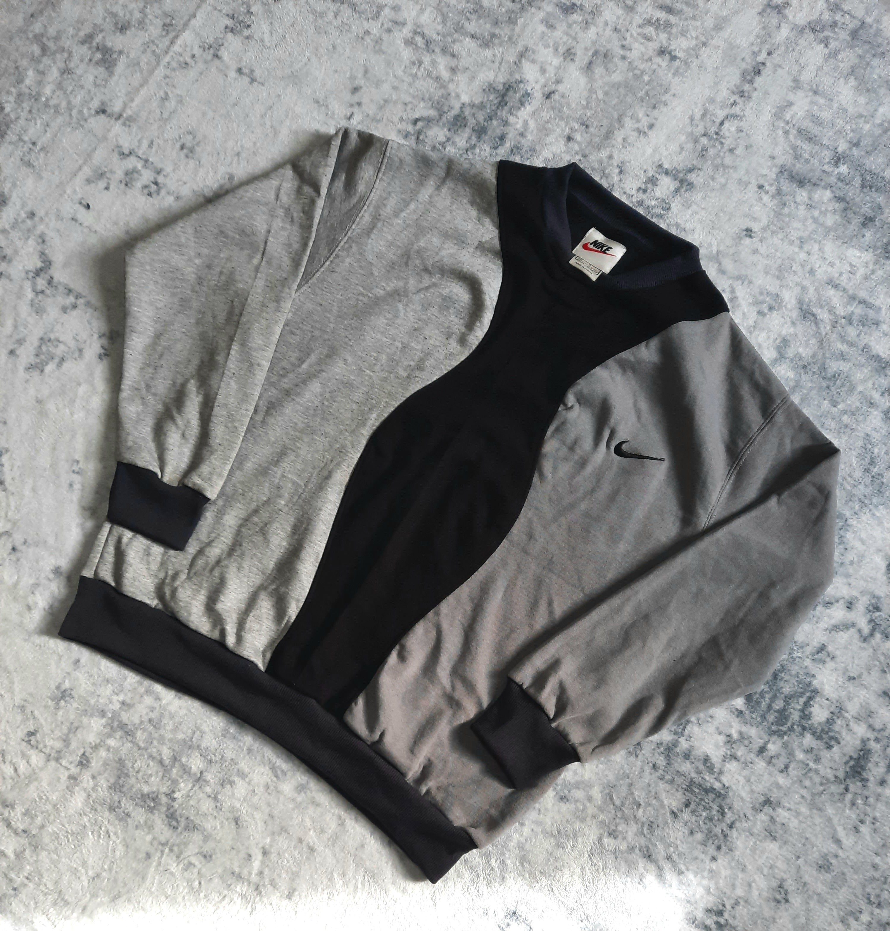 sweat nike retro dark grey, black and grey S