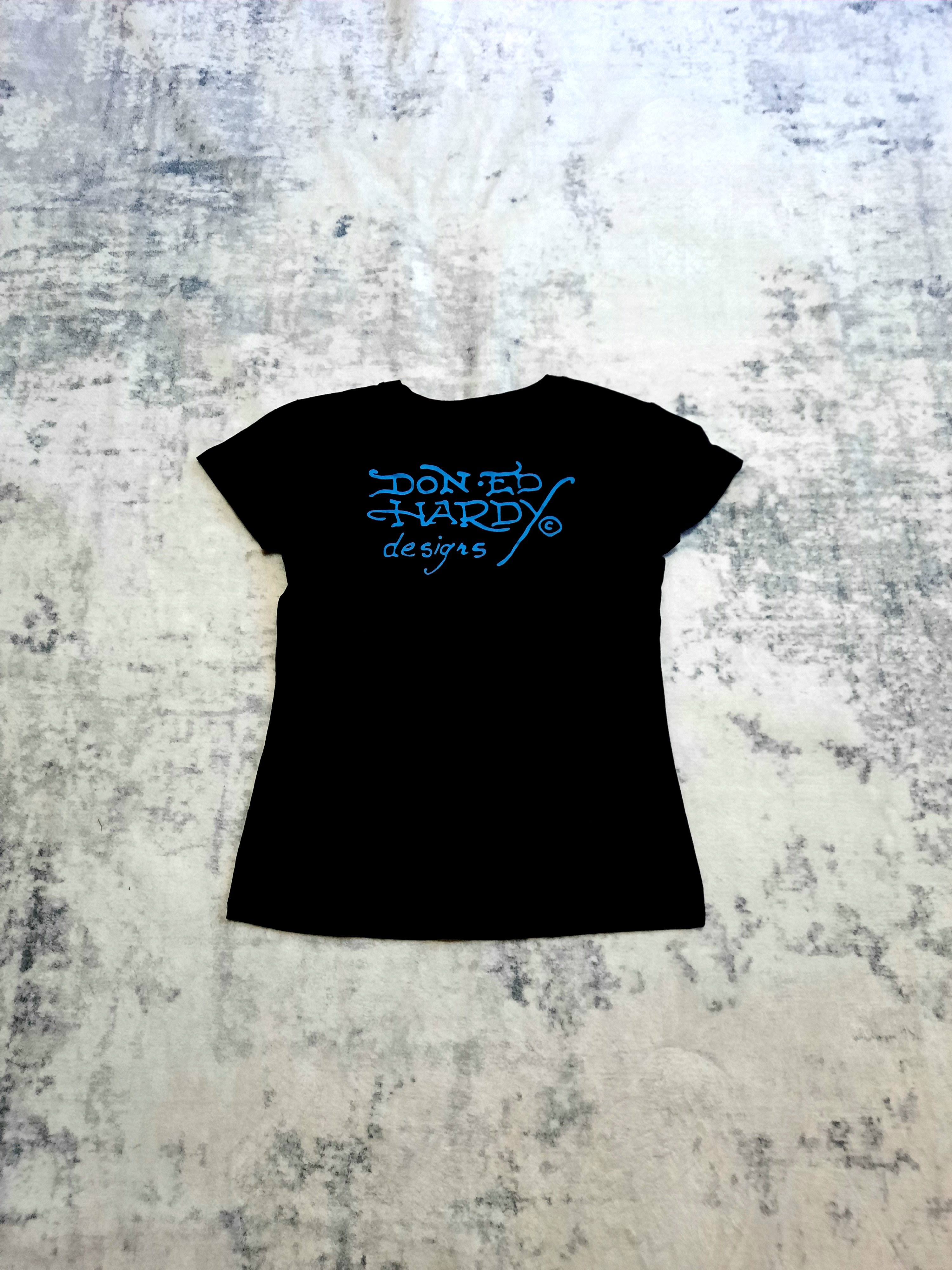 ed hardy t-shirt black and blue M