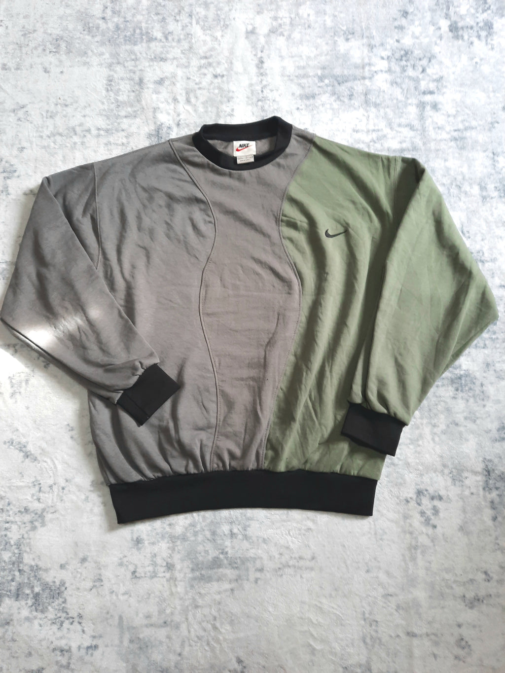 sweat nike retro green, grey and black XL
