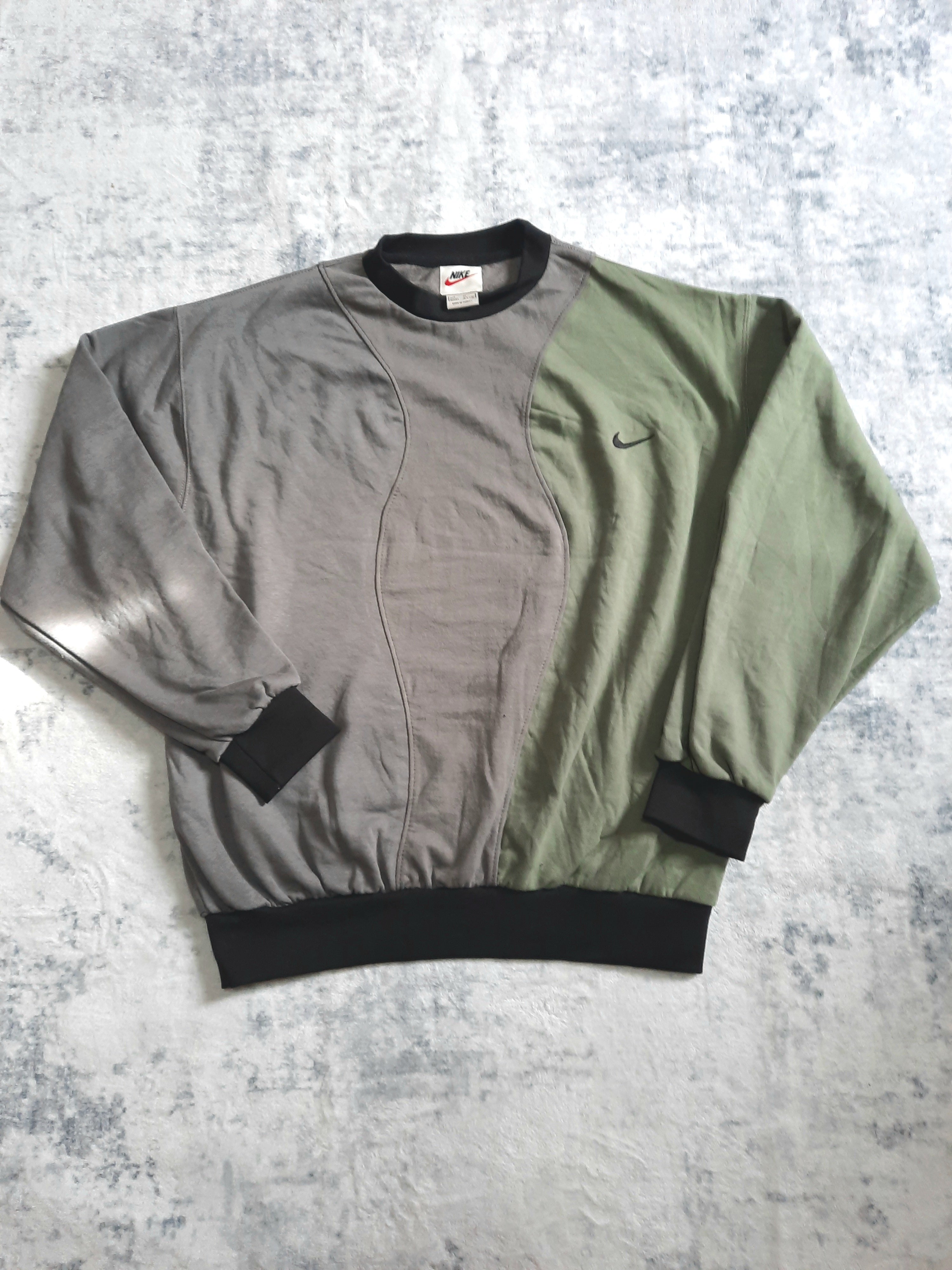 sweat nike retro green, grey and black XL