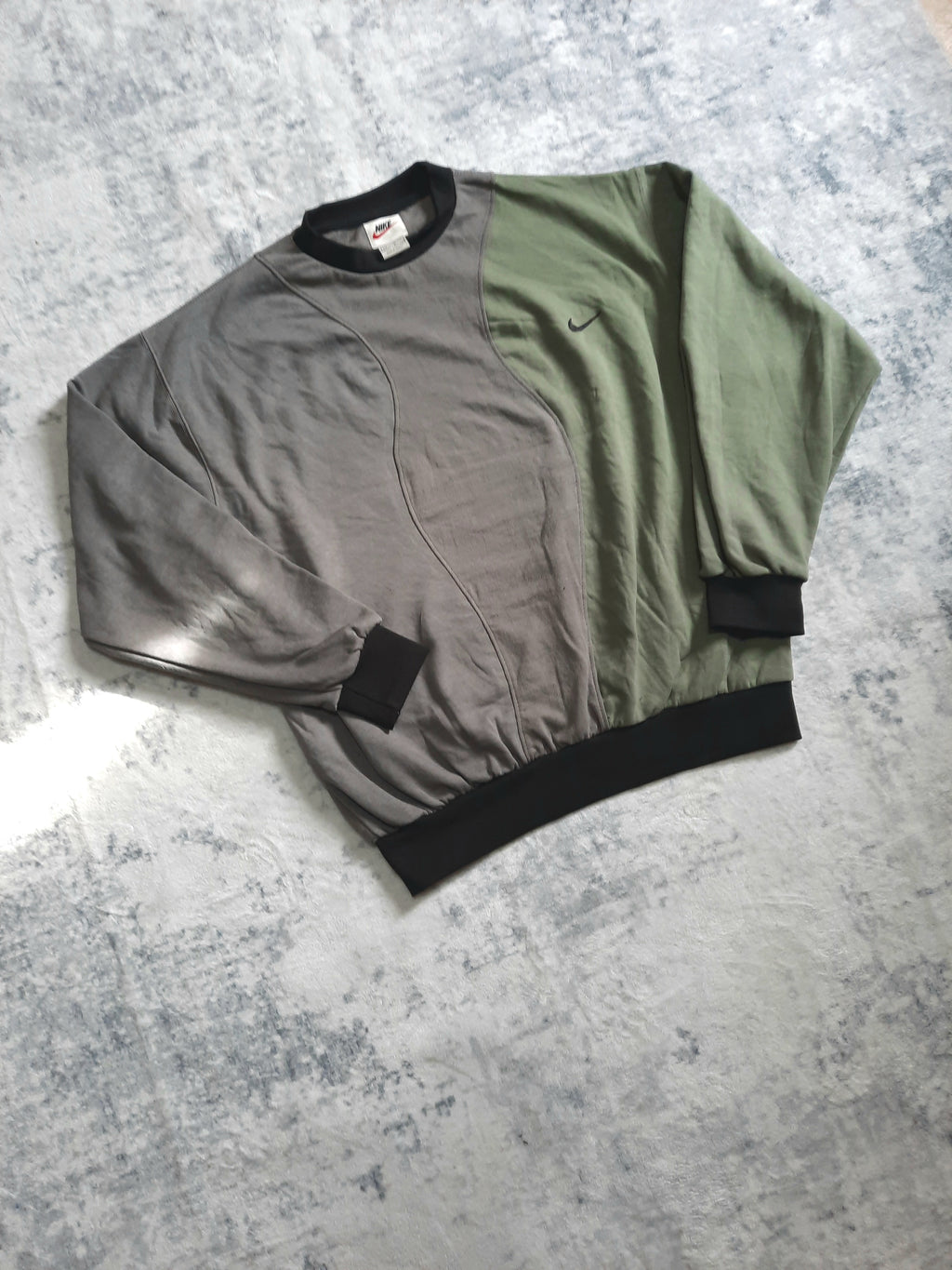 sweat nike retro green, grey and black XL