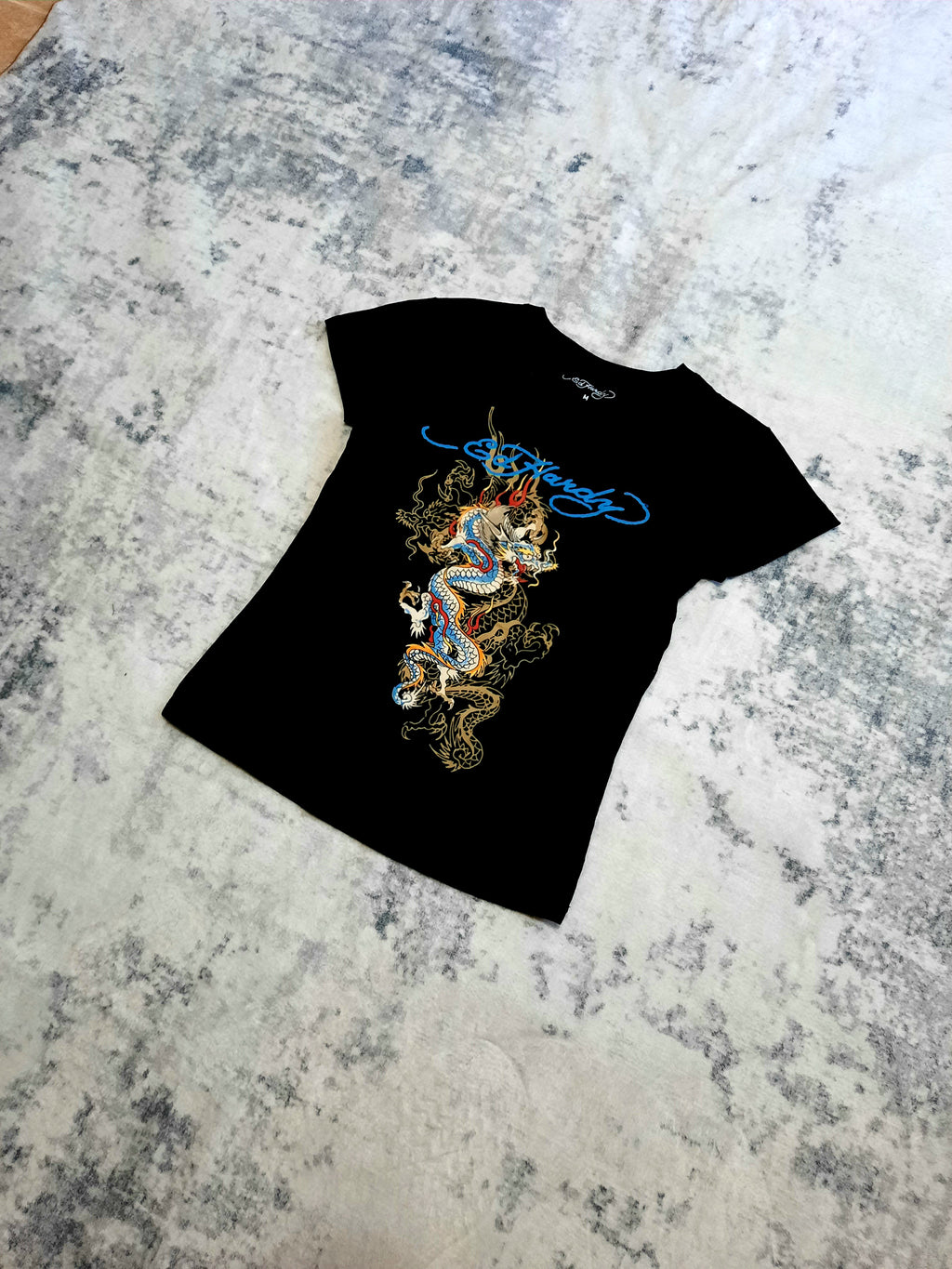 ed hardy t-shirt black and blue M