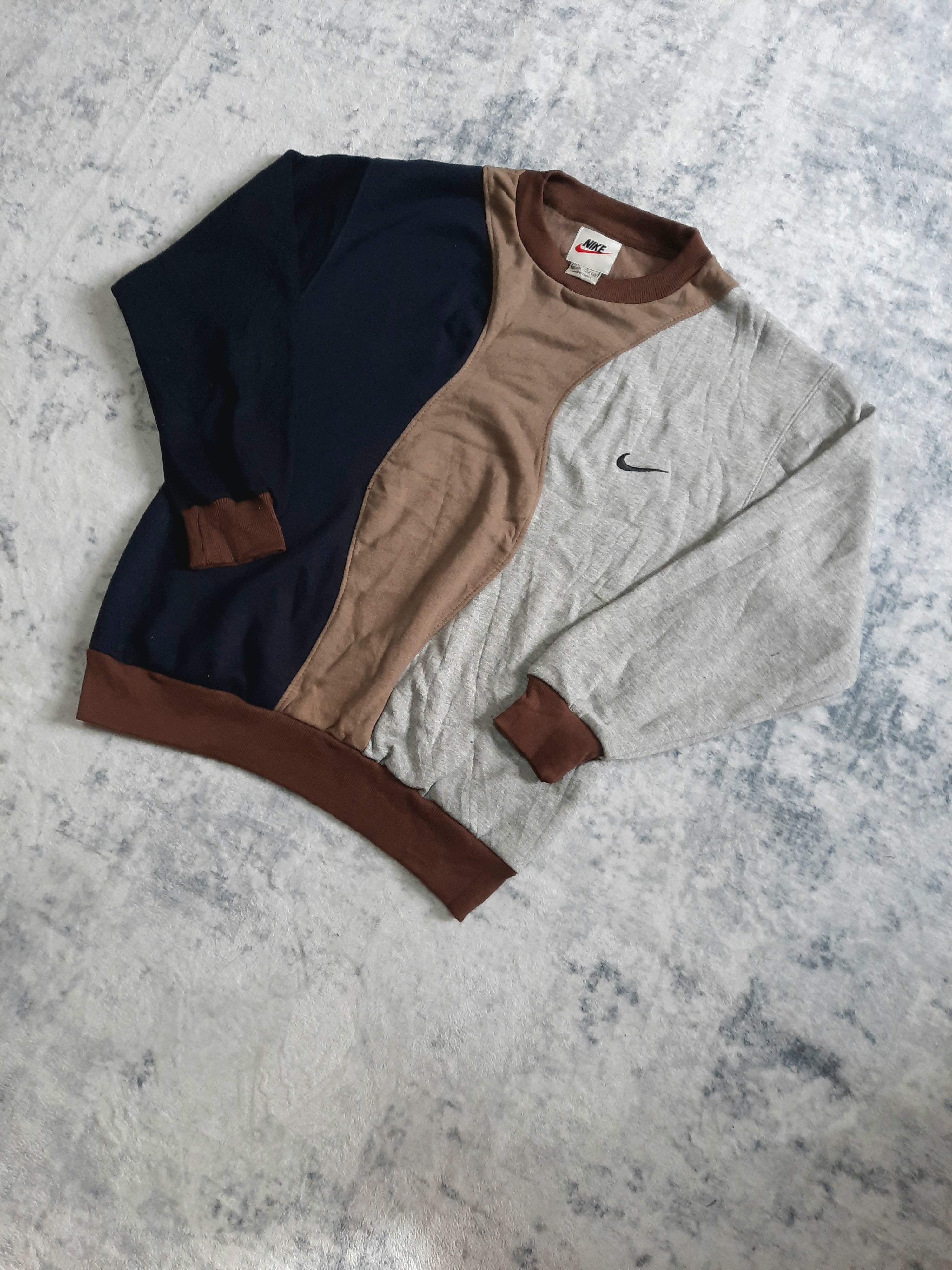 sweat nike retro grey, brown and  black S