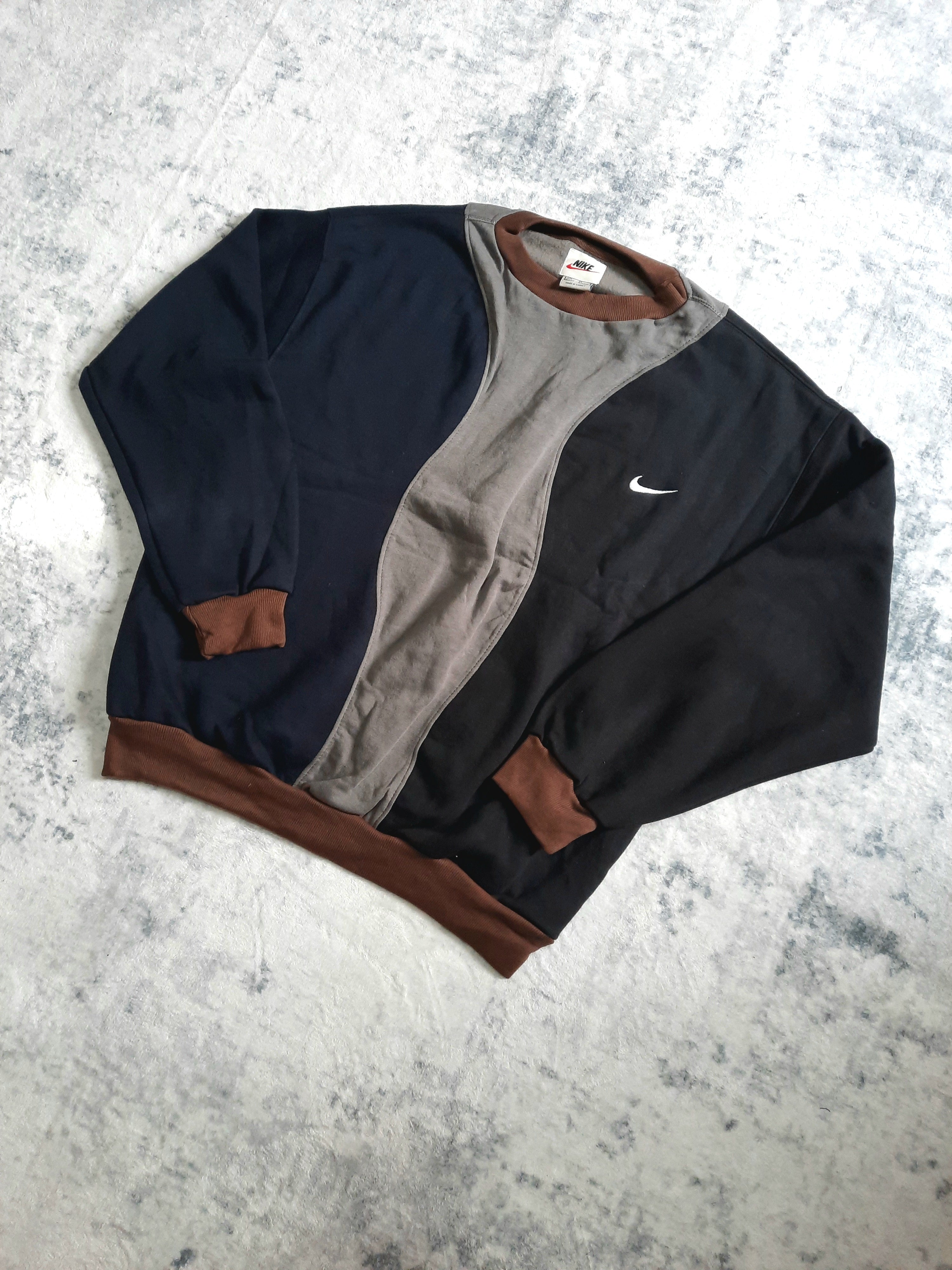 sweat nike retro black, grey and brown