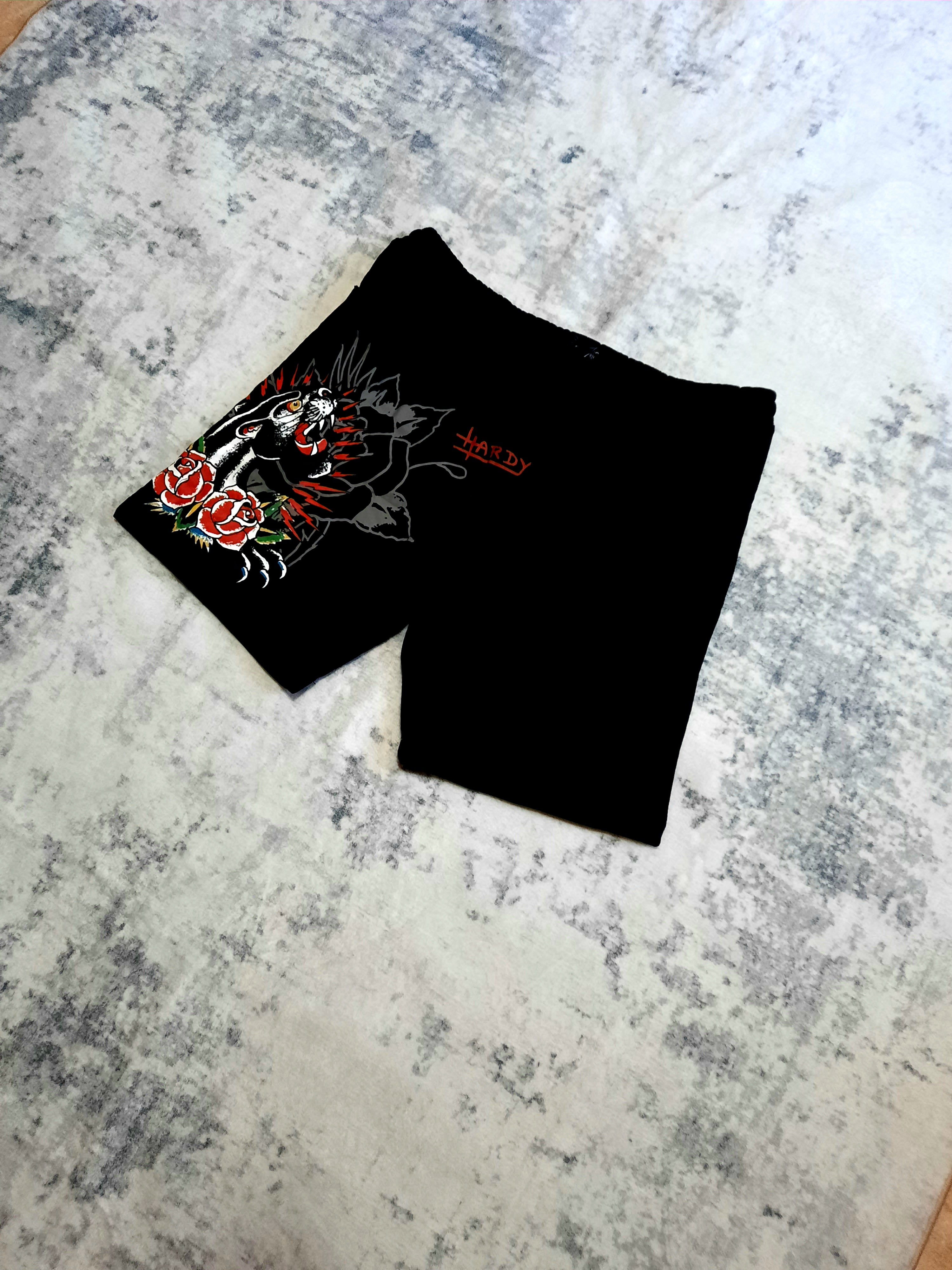 ed hardy shorts black and red XL