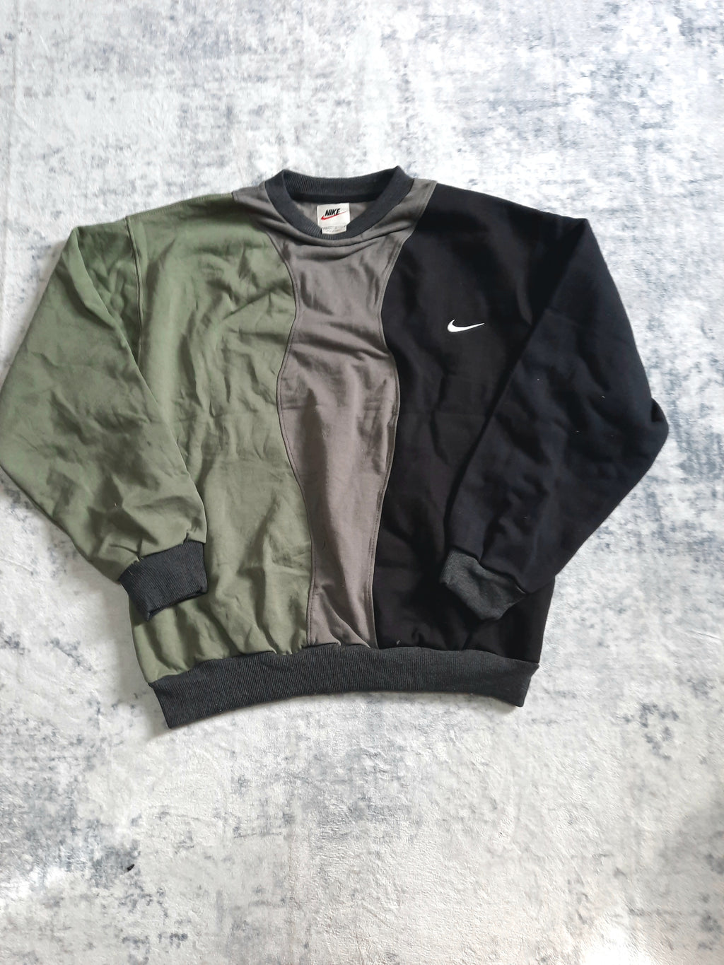 sweat nike retro black, dark grey and green XL