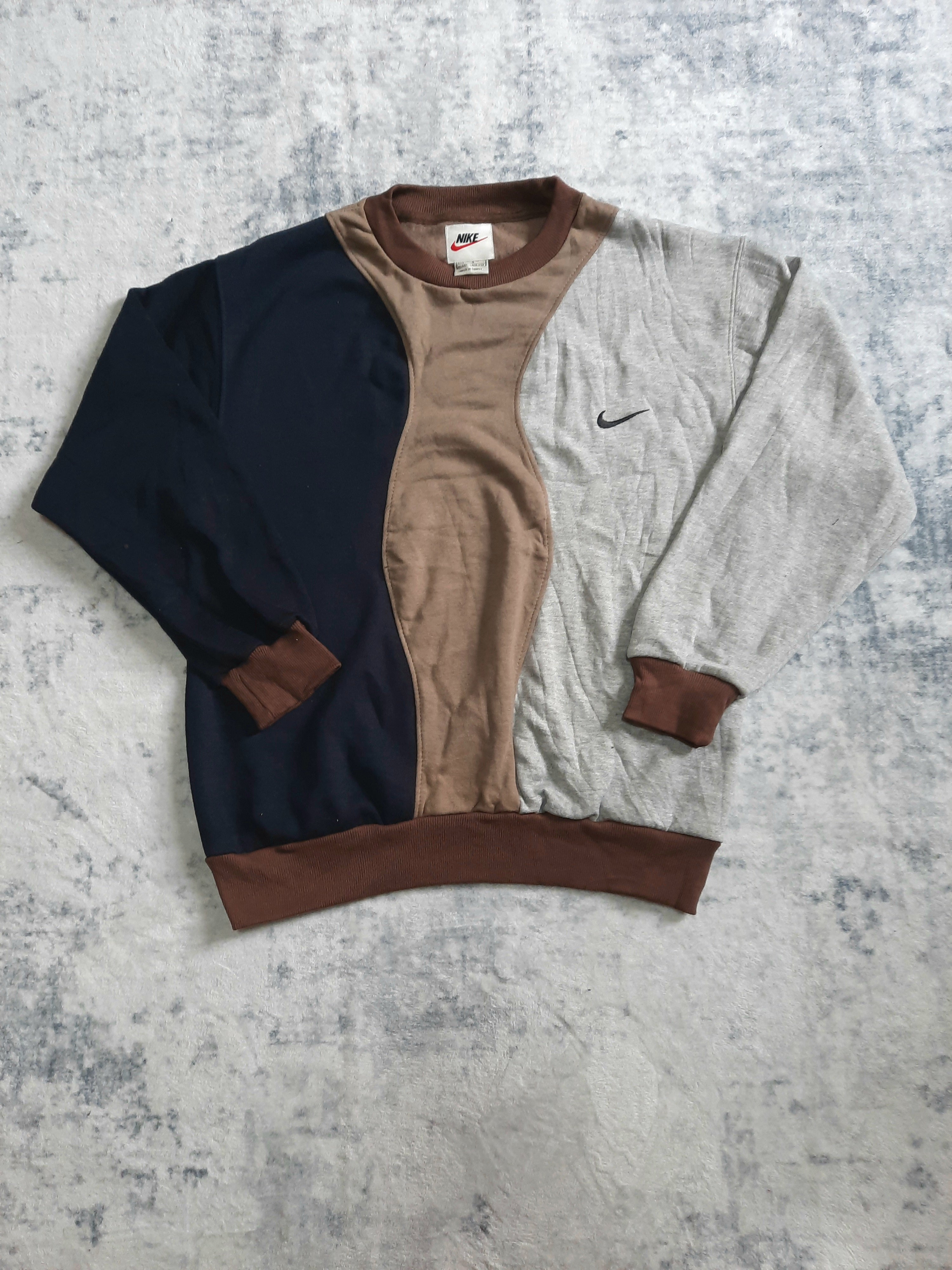 sweat nike retro grey, brown and  black S